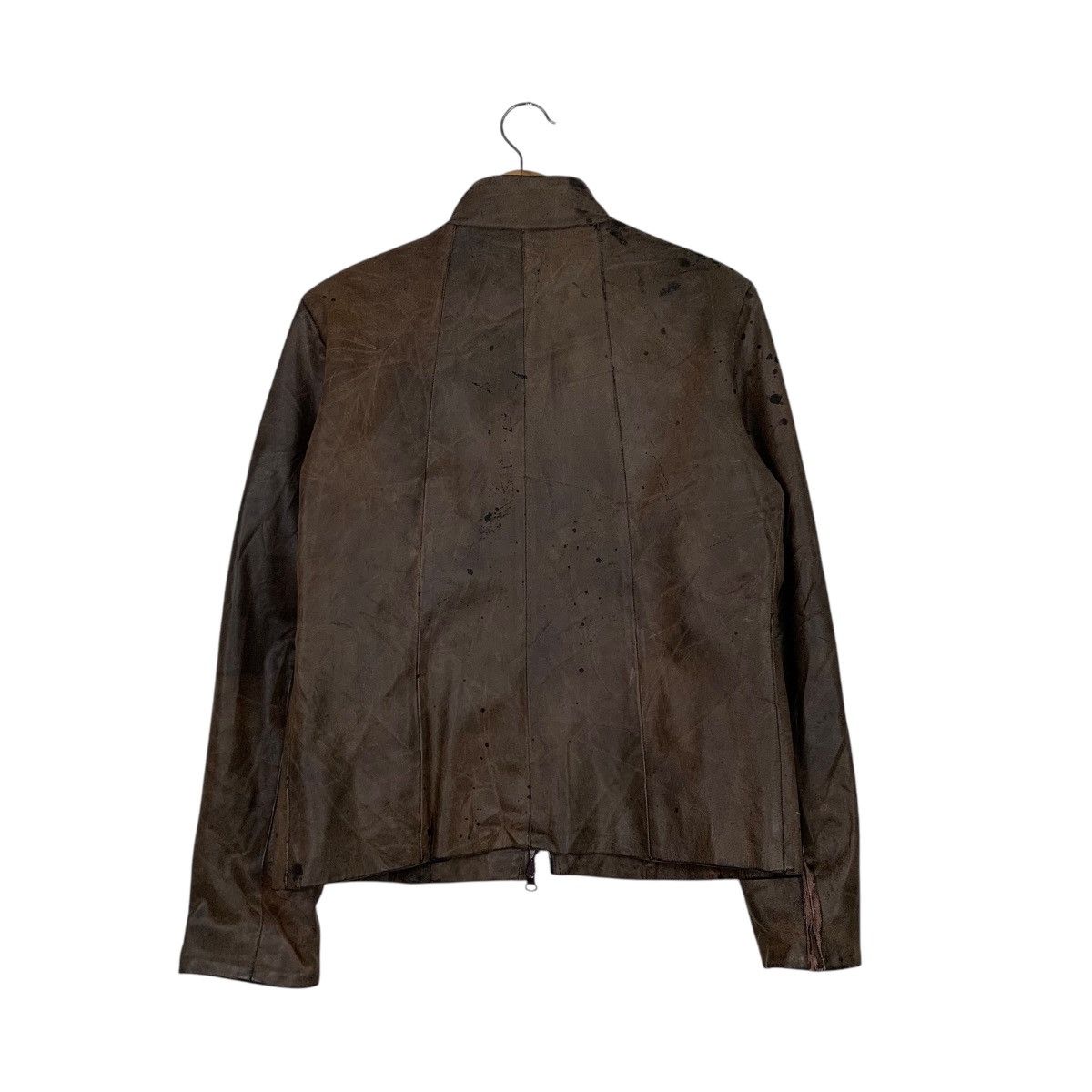 Other Leonardo Da Vinci Crop Leather Jacket Made In Italy Size M / US 6-8 / IT 42-44 - 7 Thumbnail