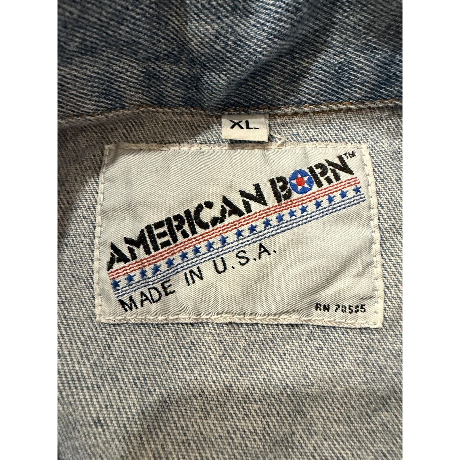 & Other Stories Vintage 80s American Born Denim Trucker Jacket XL Made USA Size US XL / EU 56 / 4 - 4 Thumbnail