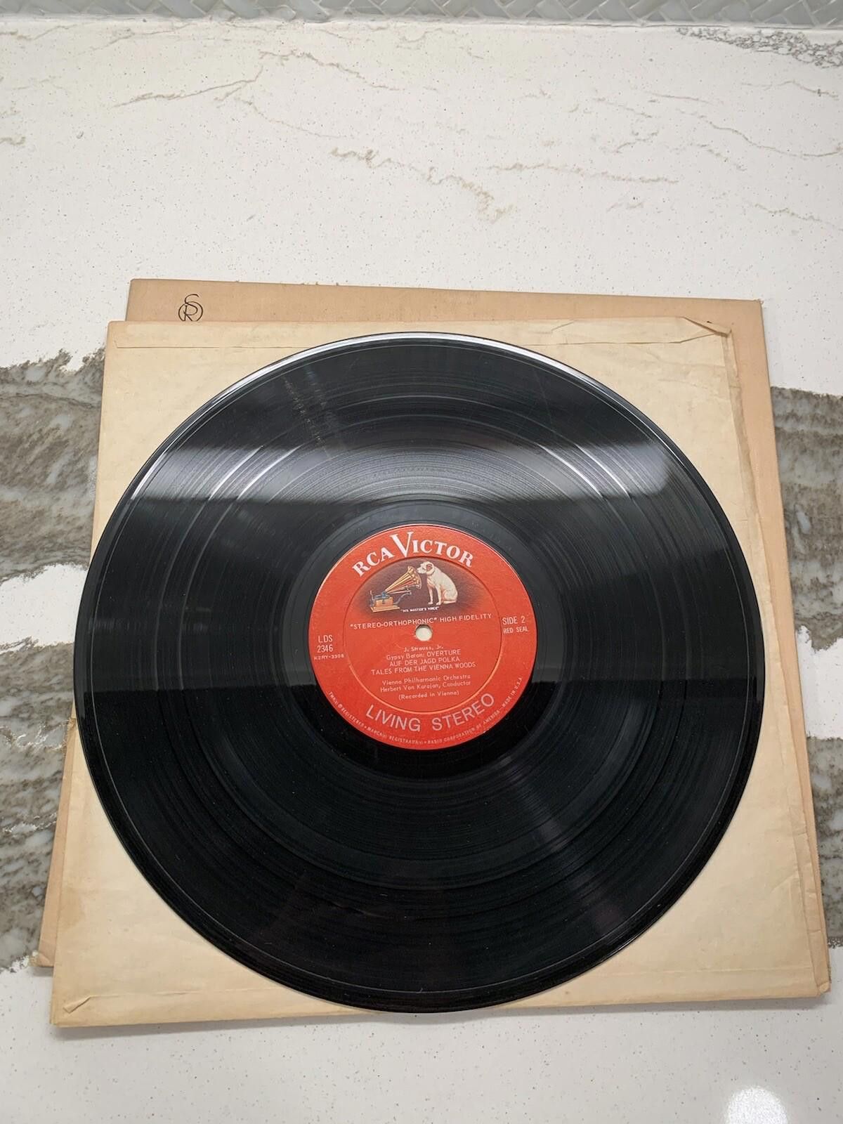 Designer Karajan The Vienna Of Johann Strauss Mono LP RCA Victor LD Size ONE SIZE - 7 Thumbnail