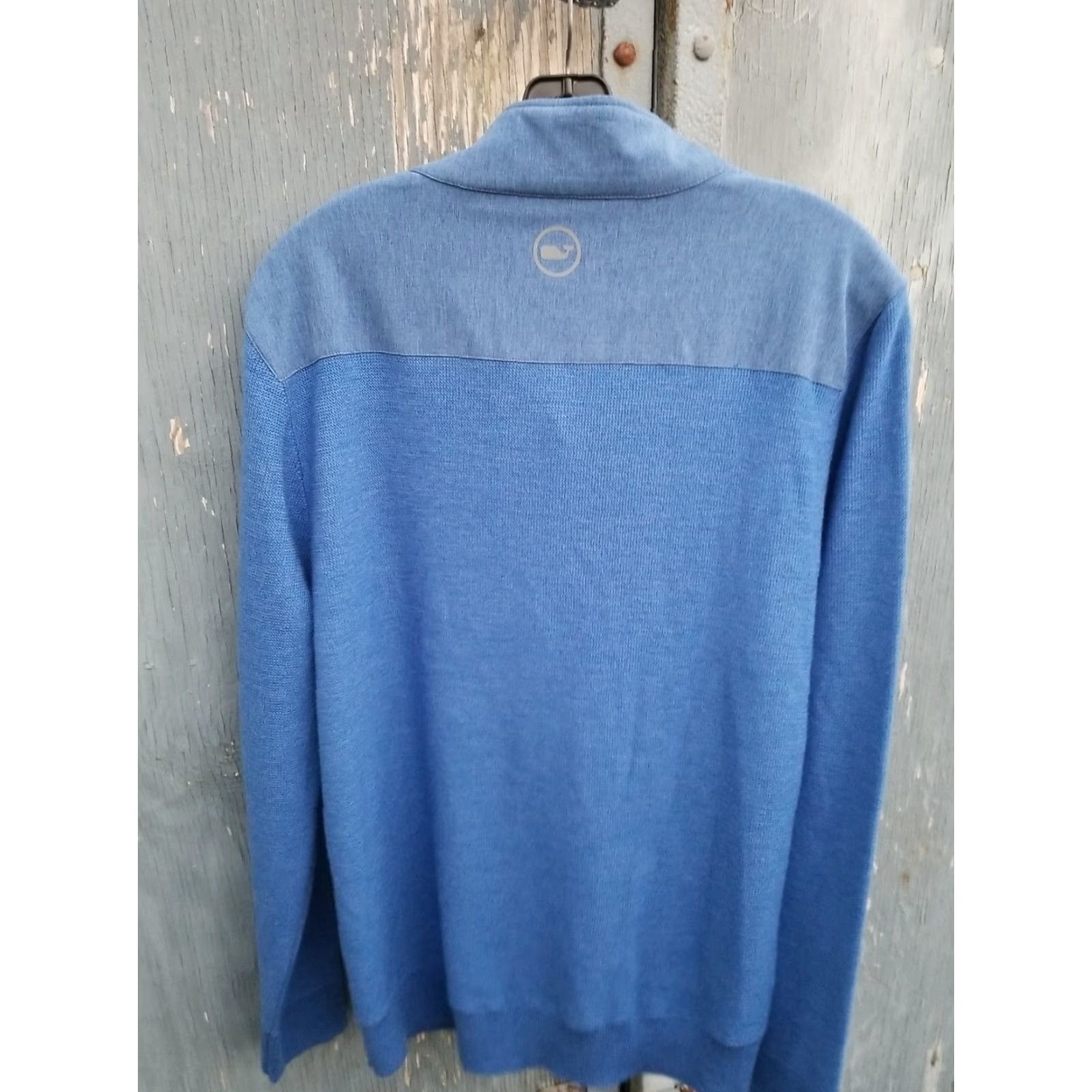 Vineyard Vines VINTAGE Vineyard Vines Knit Wool 1/4 Zip Golf Men M Blue Pullover Sweater Size US M / EU 48-50 / 2 - 3 Thumbnail