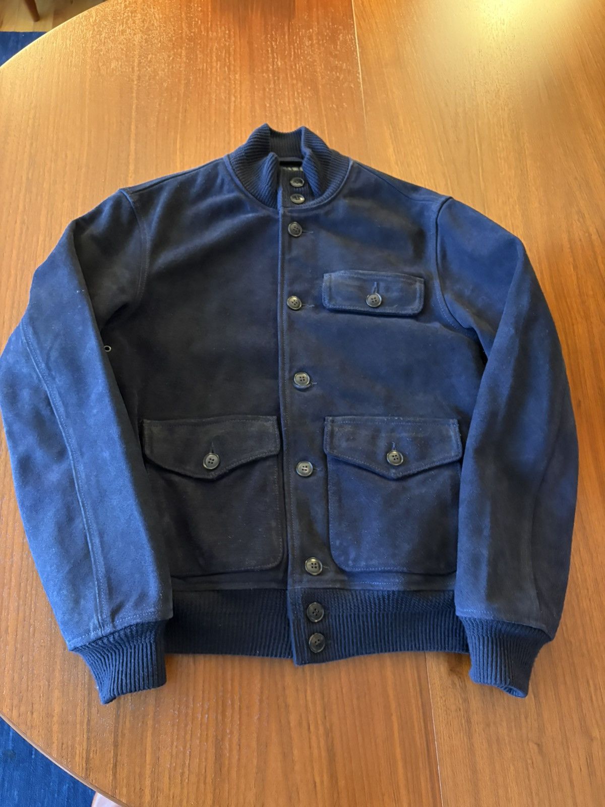 Polo Ralph Lauren POLO RALPH LAUREN ROUGHOUT LEATHER BOMBER SMALL Size US S / EU 44-46 / 1 - 1 Thumbnail
