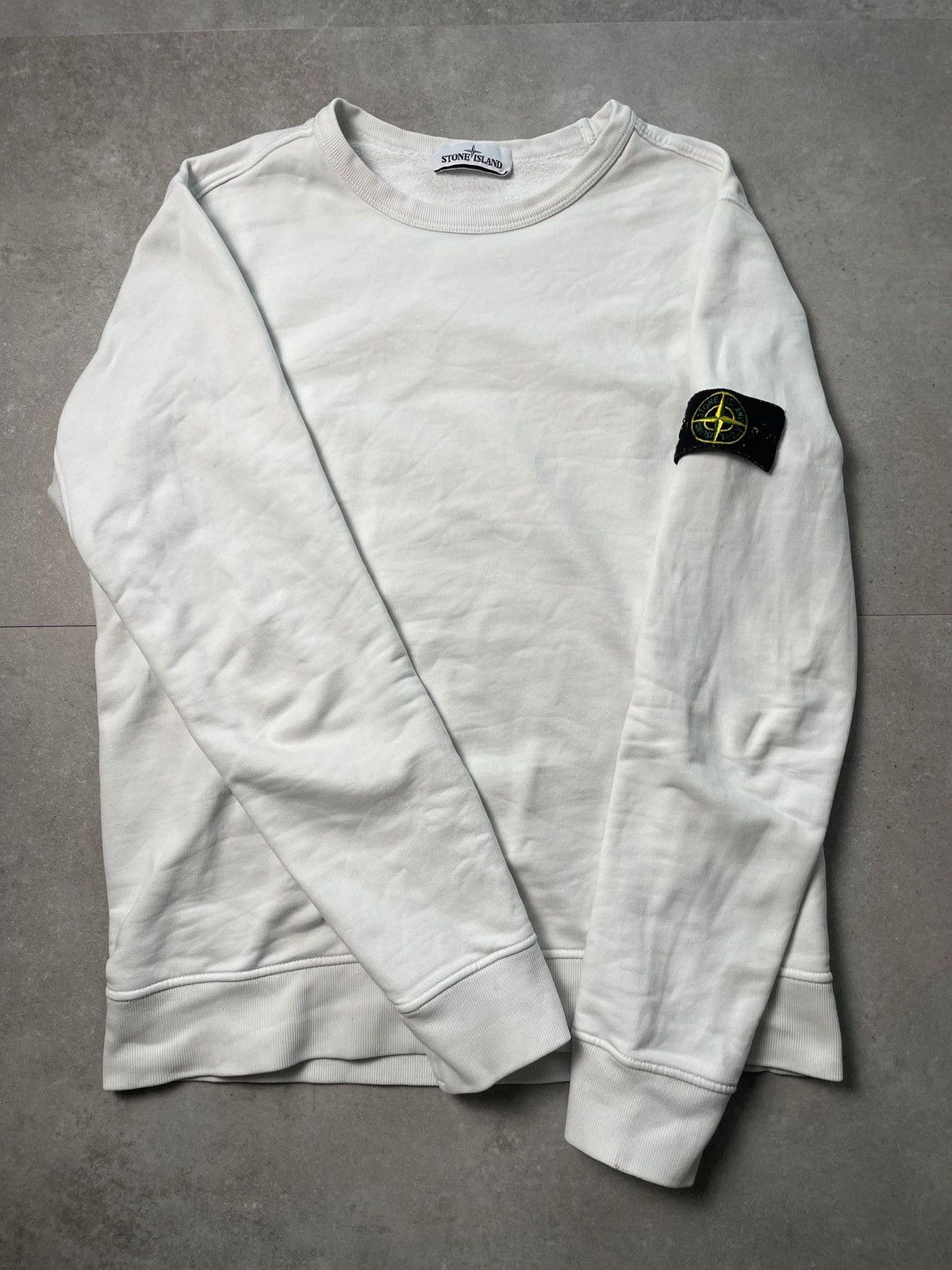 Stone Island Stone Island Sweater White Large - Excellent Condition! Size US L / EU 52-54 / 3 - 1 Thumbnail