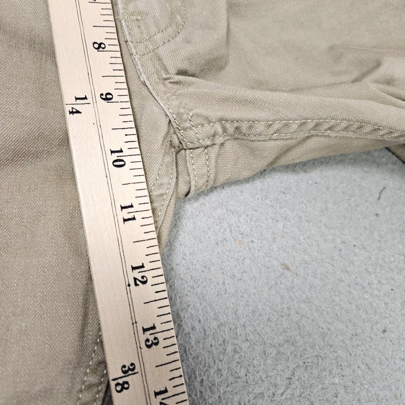 Levi's Levis Jeans Mens 33x27 Beige Straight Regular Fit Denim Pants - 100% Cotton, Zip, Five-Pocket, Regular Inseam 27 in, Vintage No, Light Wash Size US 33 - 2 Thumbnail