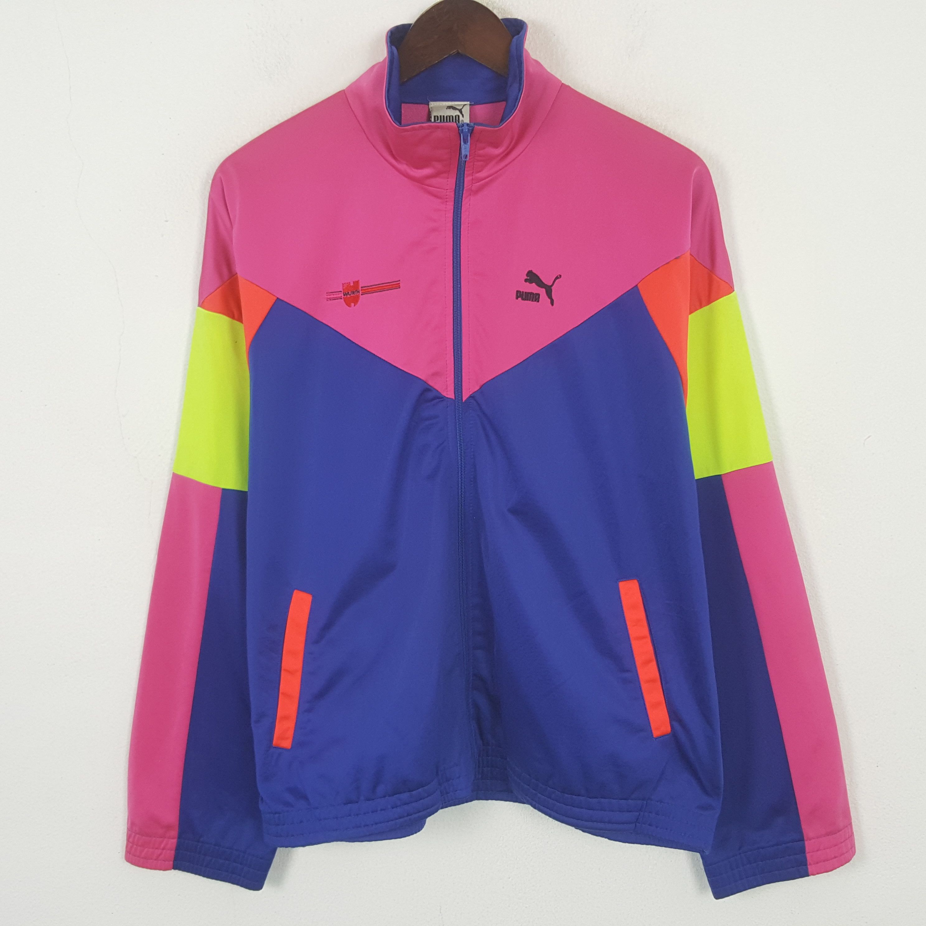 Sports Specialties Vintage Puma x Wurth Sport Zipper TrackTop Jacket Size US L / EU 52-54 / 3 - 3 Thumbnail