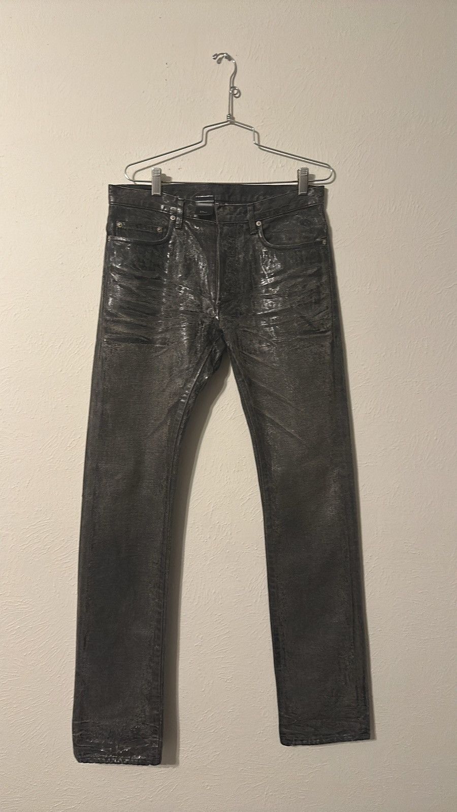 Dior Dior Homme AWO5 “In the morning” Black waxed denim | Grailed