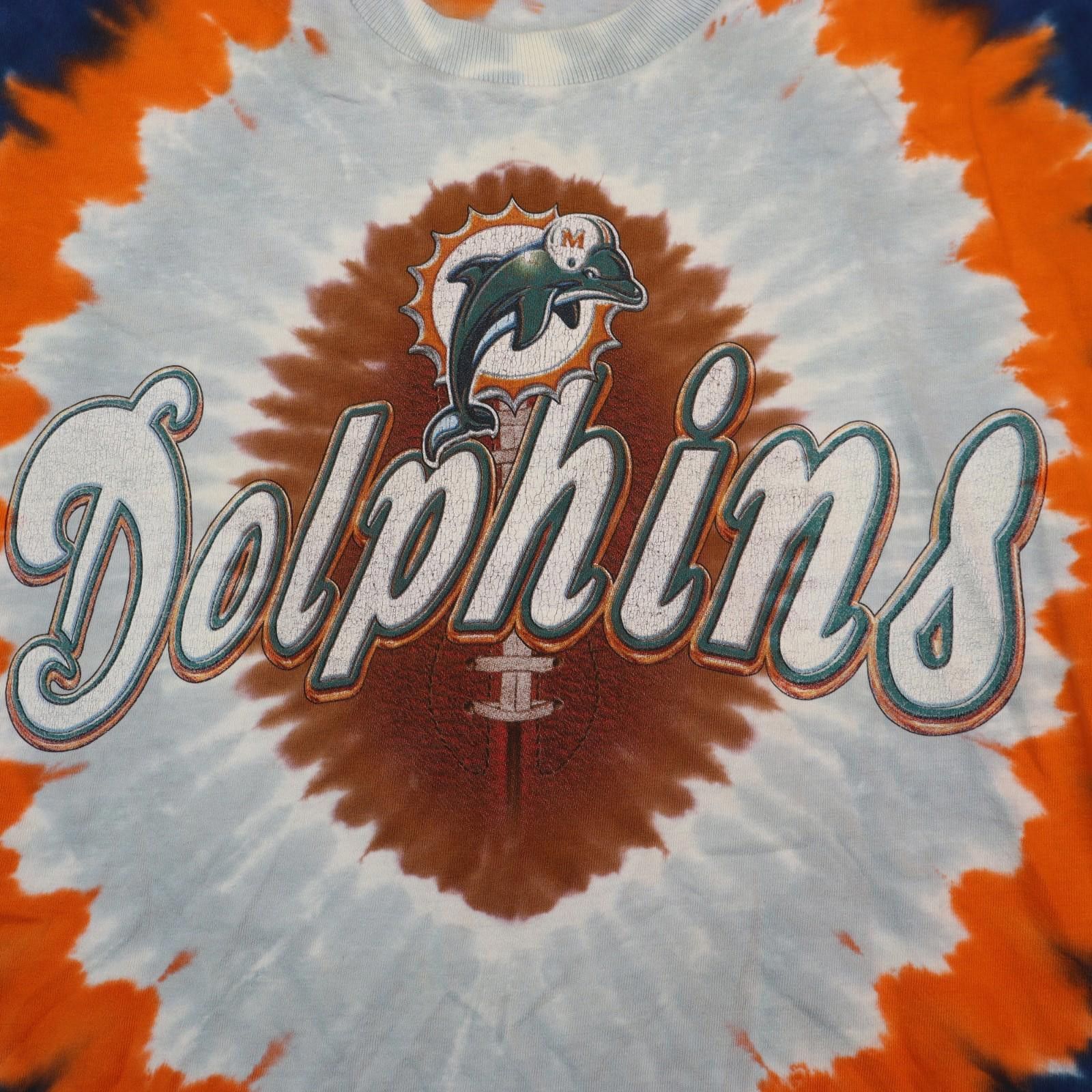 Liquid Blue Liquid Blue Miami Dolphins Medium Tie Dye y2k Colorblock 90s Size US M / EU 48-50 / 2 - 2 Thumbnail