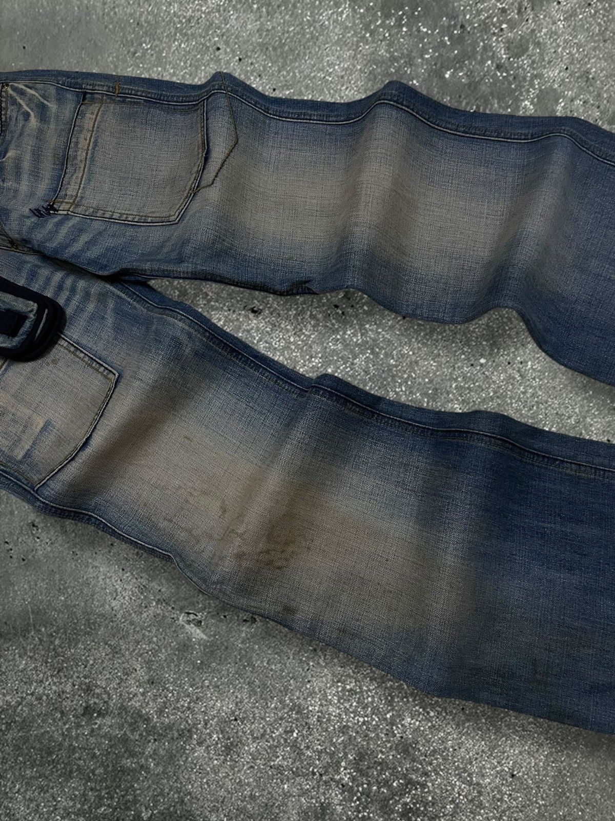 Le Grande Bleu (L.G.B.) Vintage 90s Designer Japan Lb-03 Love Power Soul Baggy Denim Size US 28 / EU 44 - 5 Thumbnail