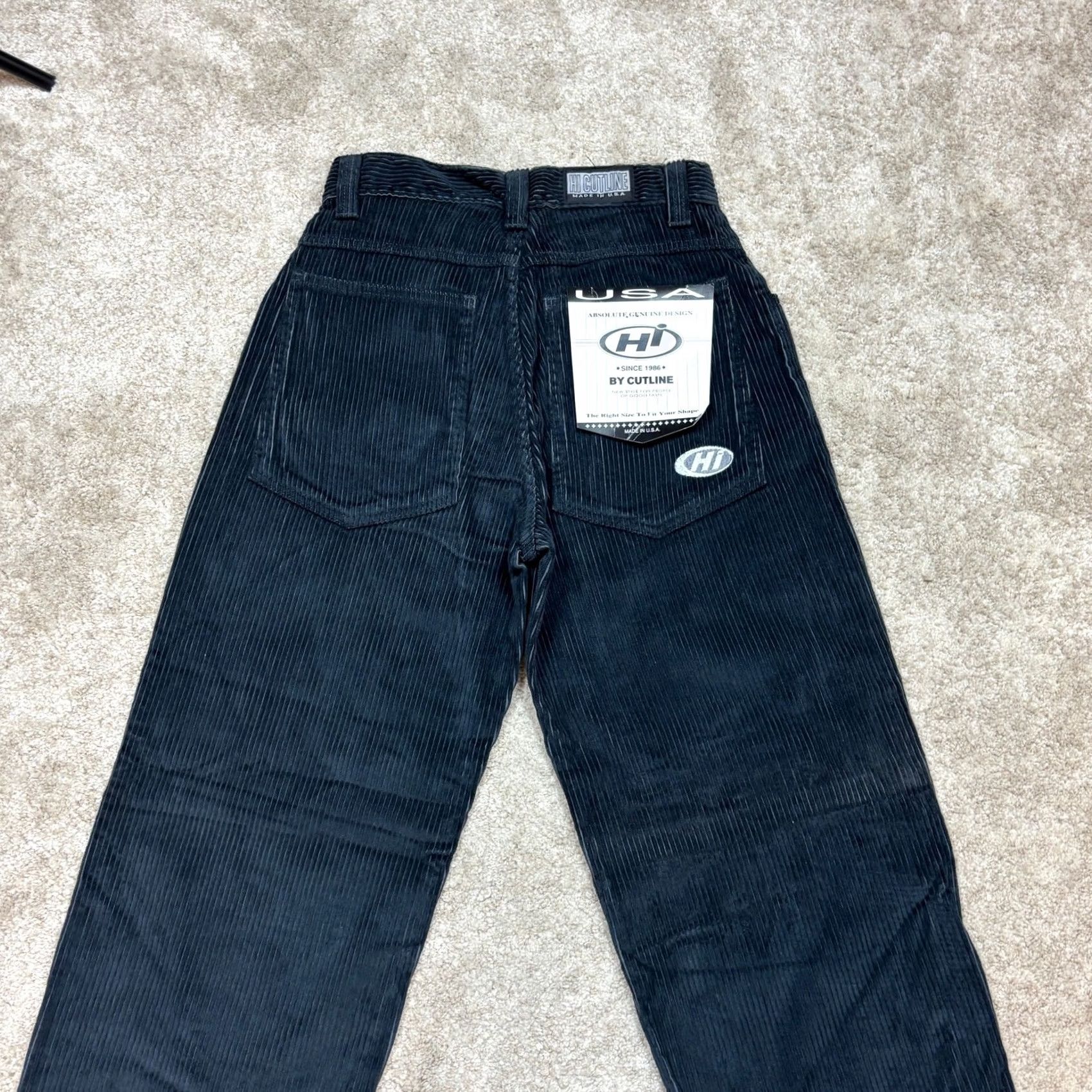 Vintage VINTAGE 90s Hi Cutline Corduroy Baggy Skate Wide Leg Pants Men 30x31 Blue Corduroy NWT 30 Mens Size US 30 / EU 46 - 2 Thumbnail