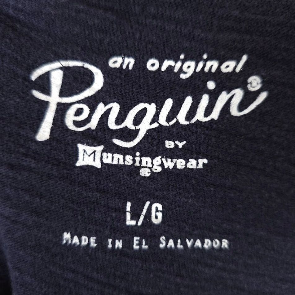 Original Penguin Original Penguin T Shirt Mens Size Large Black Rainbow Pete Munsingwear Tee Size US L / EU 52-54 / 3 - 5 Thumbnail