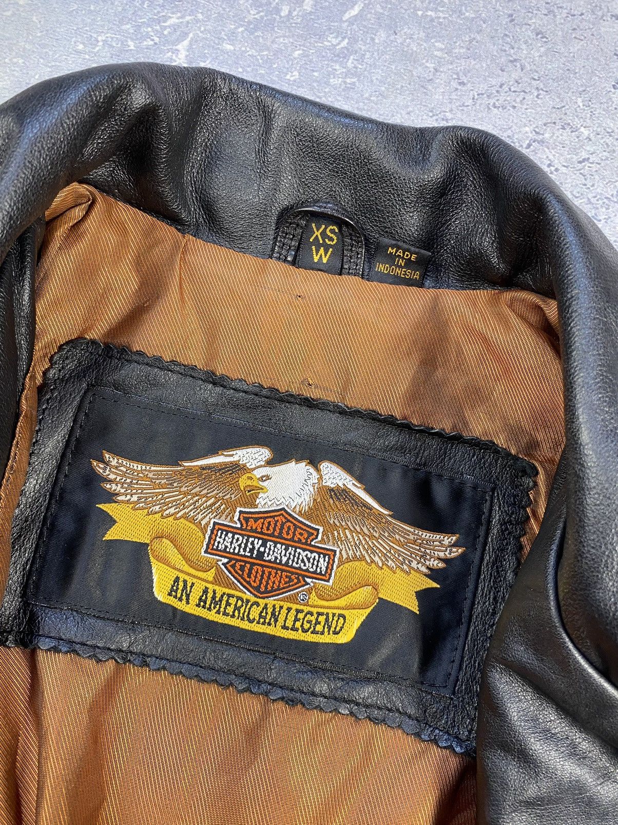 Harley Davidson × Vintage Vintage Harley Davidson Leather Jacket Size XS Size XS / US 0-2 / IT 36-38 - 19 Thumbnail
