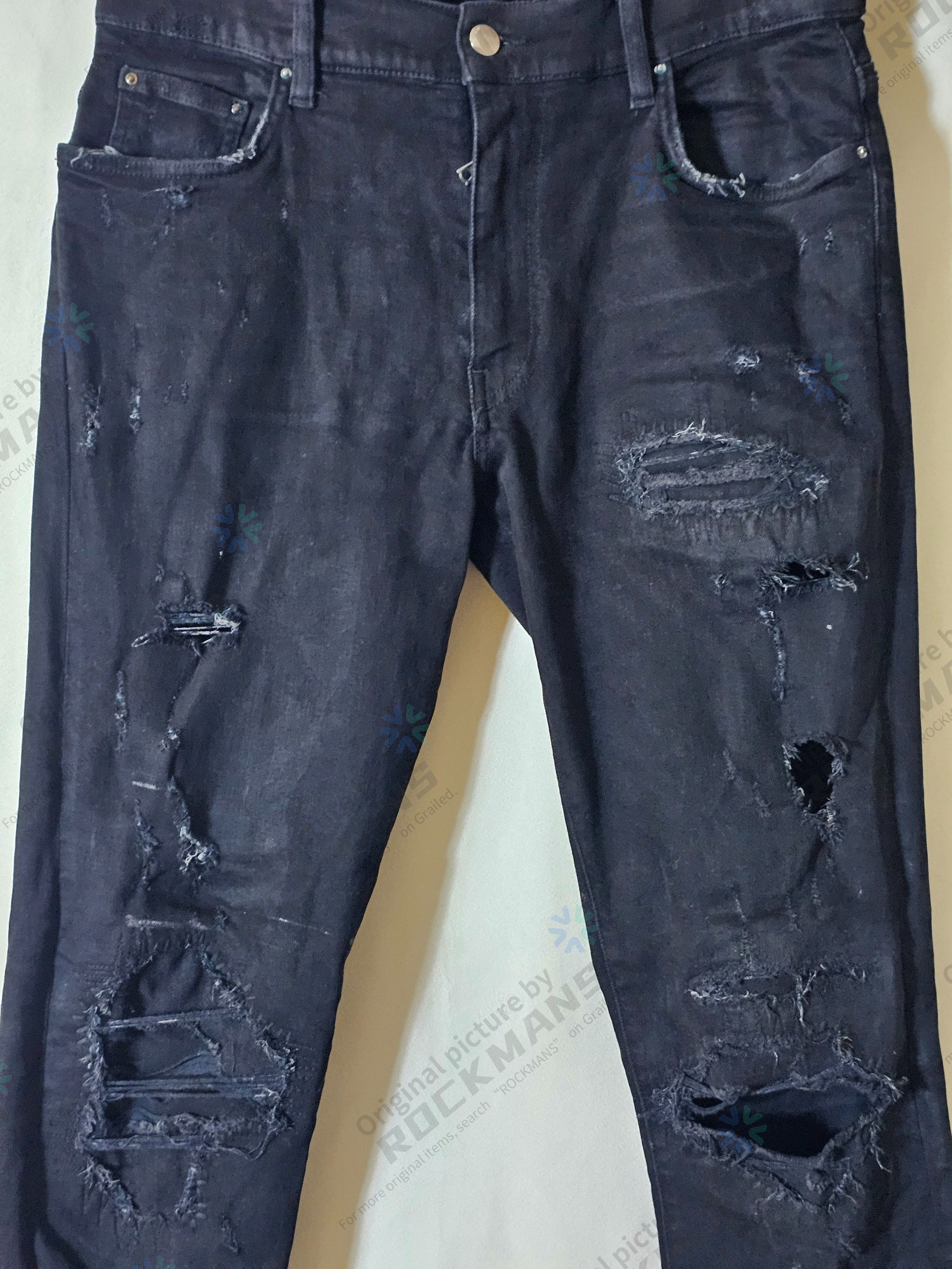 Amiri Amiri Black Denim Jeans with Black Lining Size 32 Size US 32 / EU 48 - 2 Thumbnail