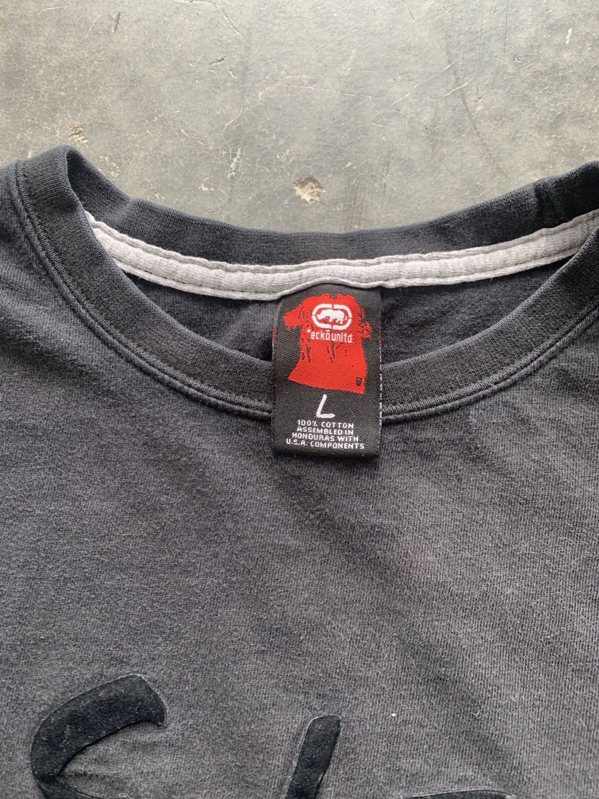 Ecko Unltd. × Lil Yachty × Vintage Vintage Y2K Ecko Unltd. Graphic Tee Faded Black Size US L / EU 52-54 / 3 - 5 Thumbnail