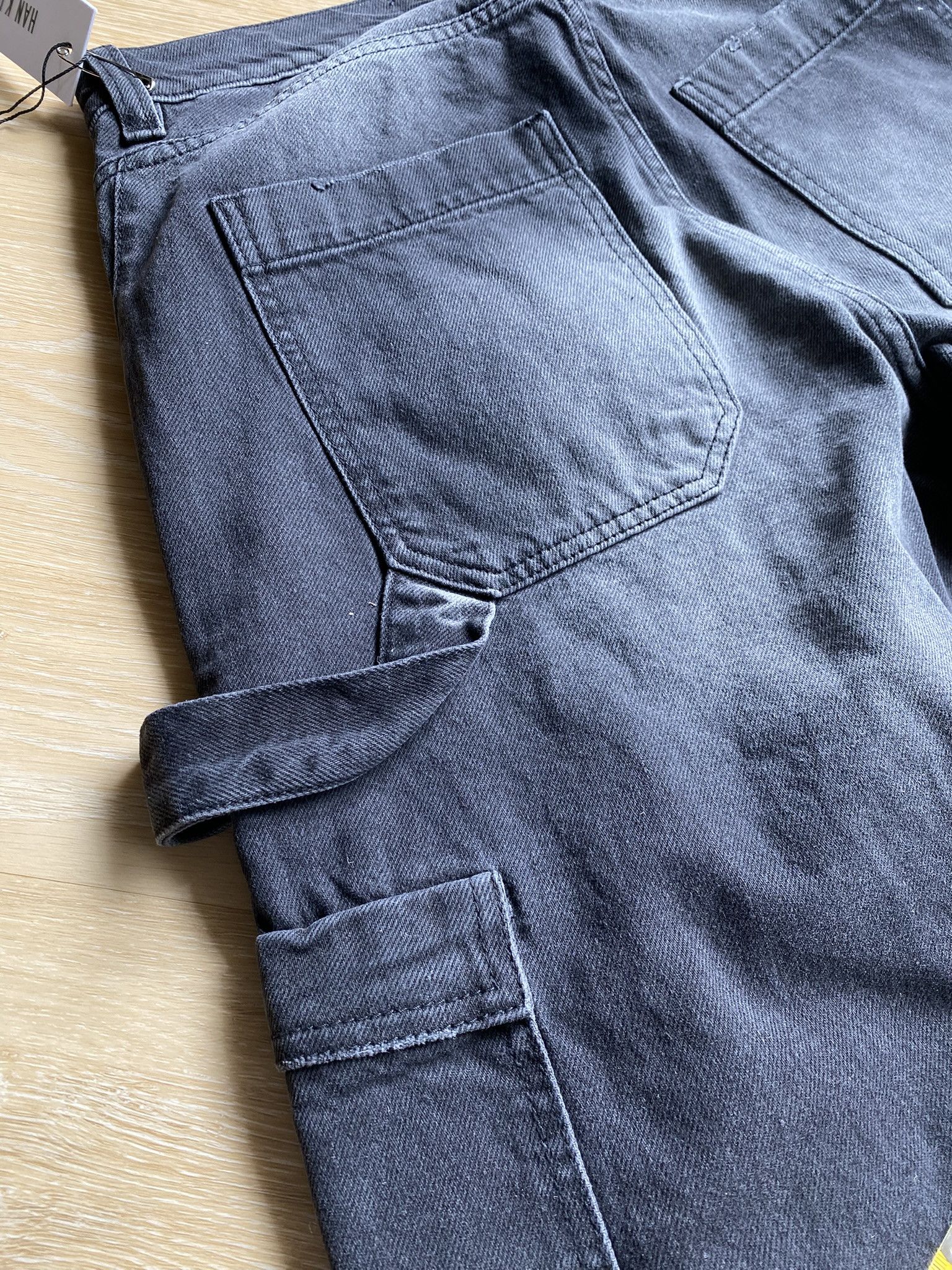 Han Kjobenhavn NWT $490 - Distressed Washed Denim Cargo Trousers Size US 32 / EU 48 - 11 Thumbnail