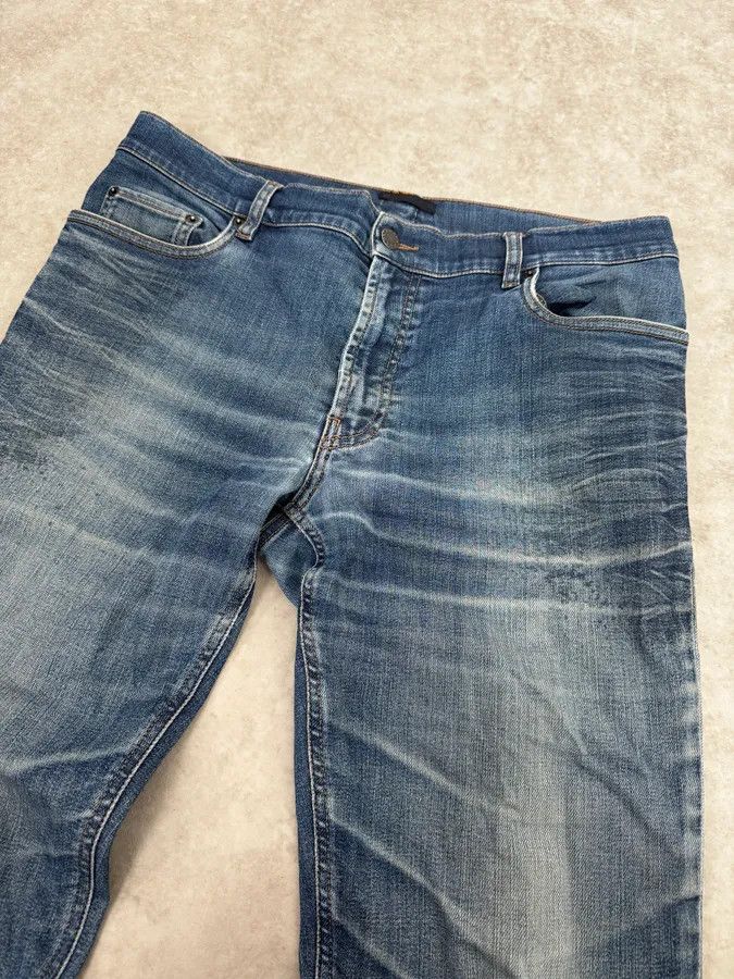 Prada AW2008 Prada Blue Faded Tight Fit Denim Jeans Size US 32 / EU 48 - 6 Thumbnail
