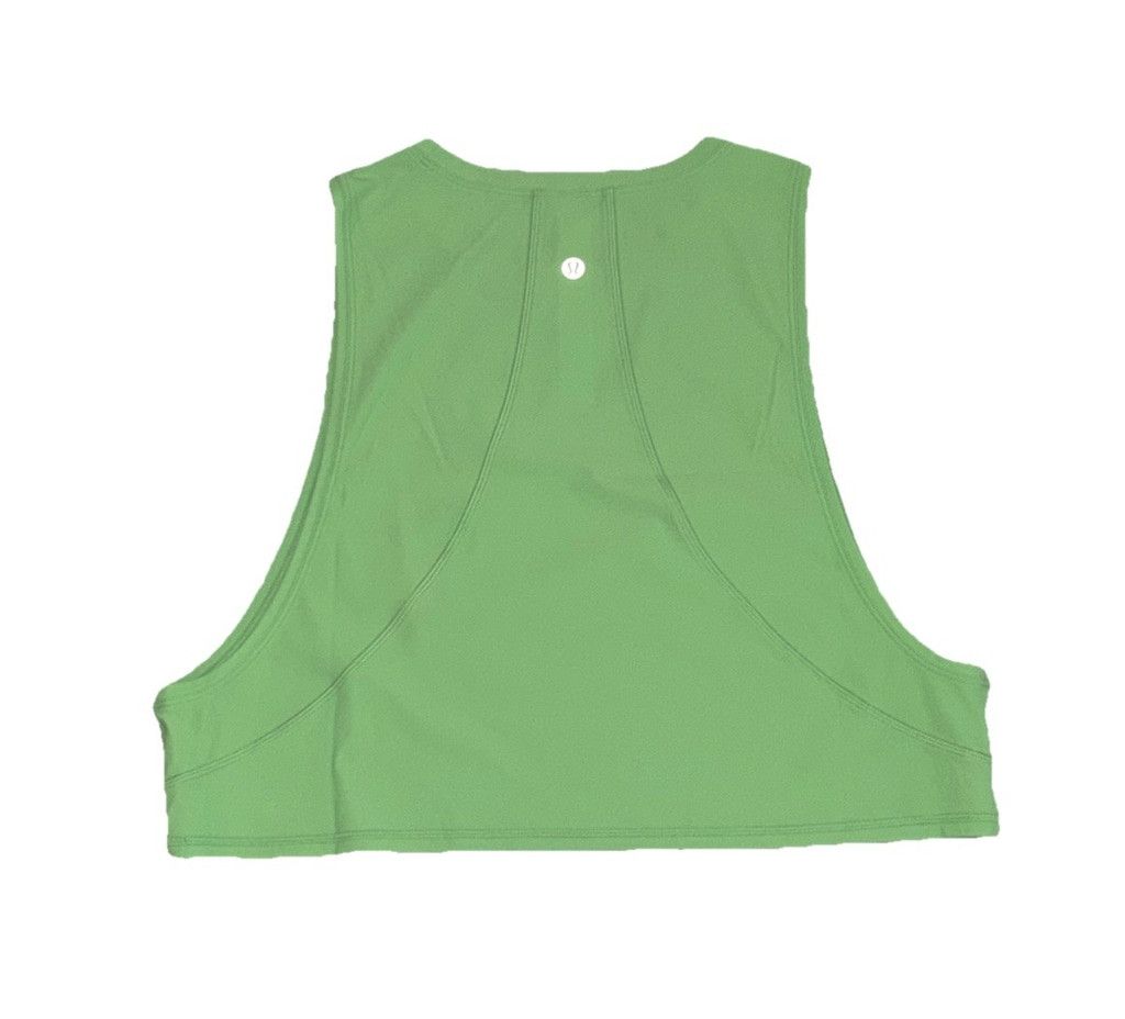 Lululemon LULULEMON MUSCLE LOVE CROP TANK TOUGH GREEN SCGL SIZE 8 NWT Size M / US 6-8 / IT 42-44 - 2 Thumbnail