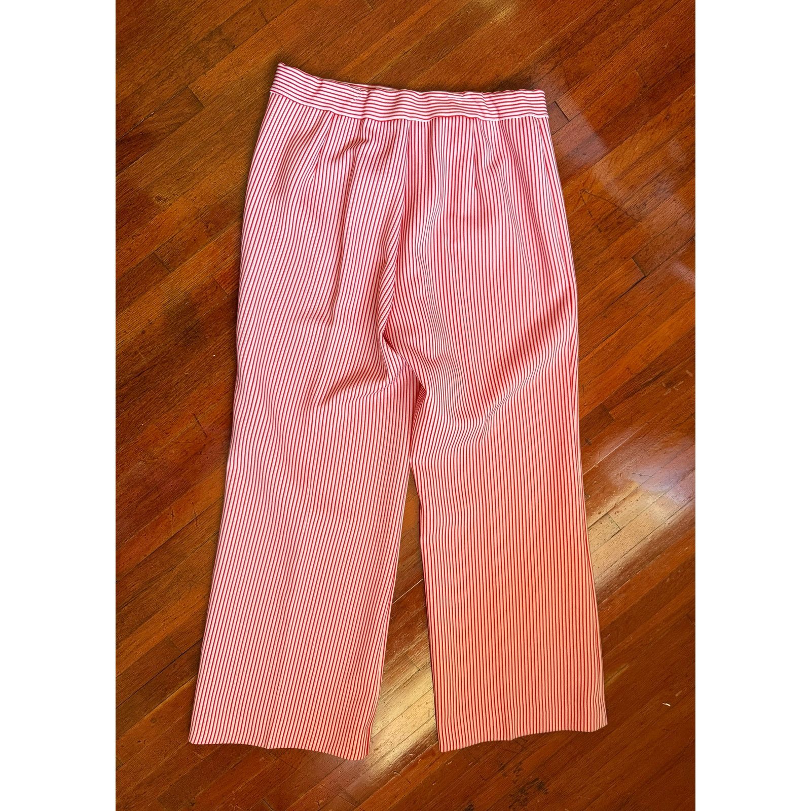 Vintage Vintage 70’s Jack Winter Red White Striped Pant Set Large Size 34" / US 12 / IT 48 - 7 Thumbnail