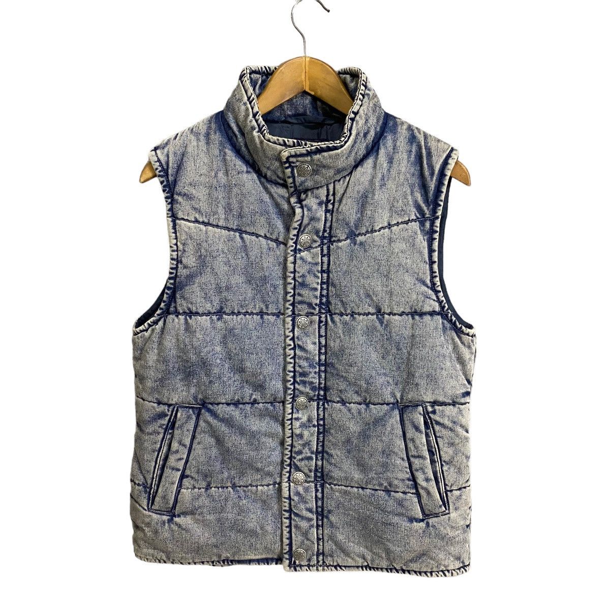 Japanese Brand × Purple × Purple Brand Purple & Yellow puffer vest denim Size US L / EU 52-54 / 3 - 1 Thumbnail