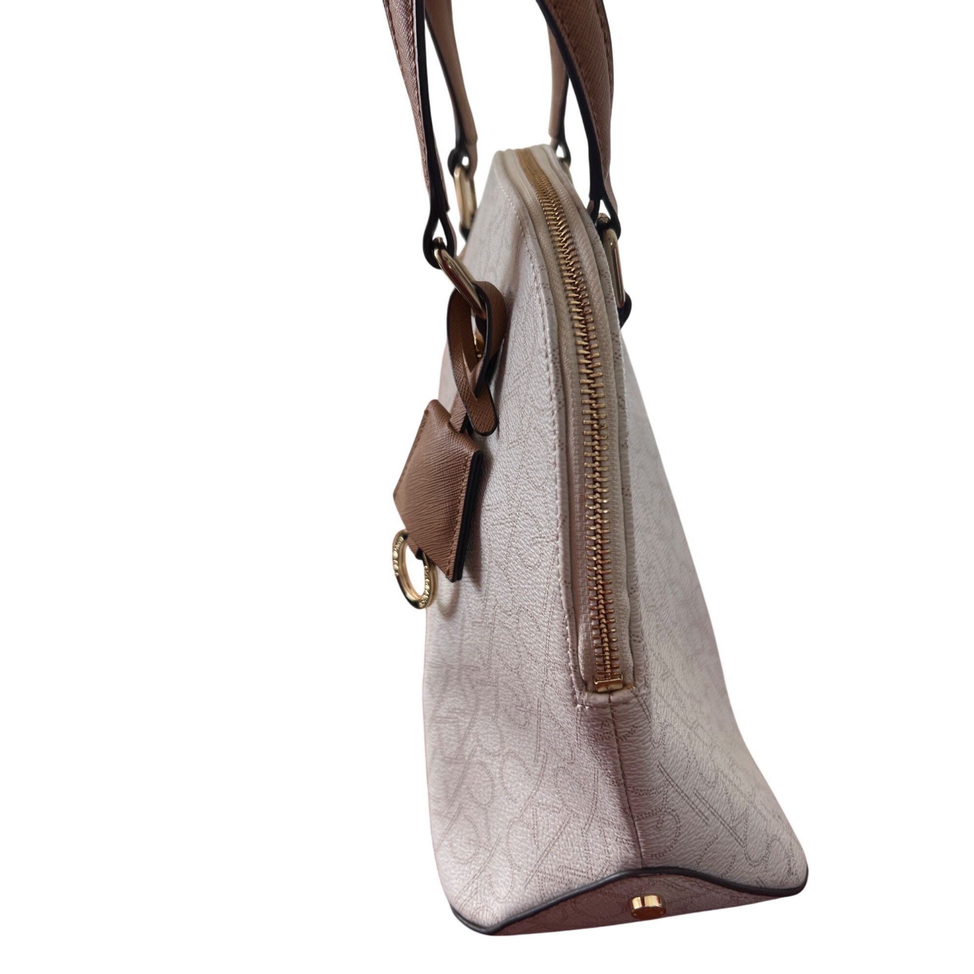 Calvin Klein Calvin Klein Signature Logo Round Satchel Handbag Purse Bag Size ONE SIZE - 4 Thumbnail