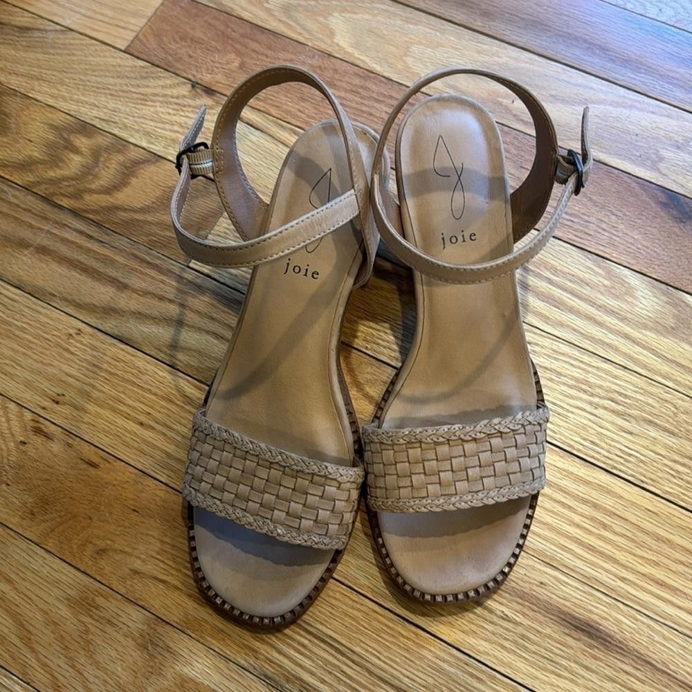 Kim Jones Joie Beige Block Heels Size 8.5 Size US 8.5 / IT 38.5 - 2 Thumbnail