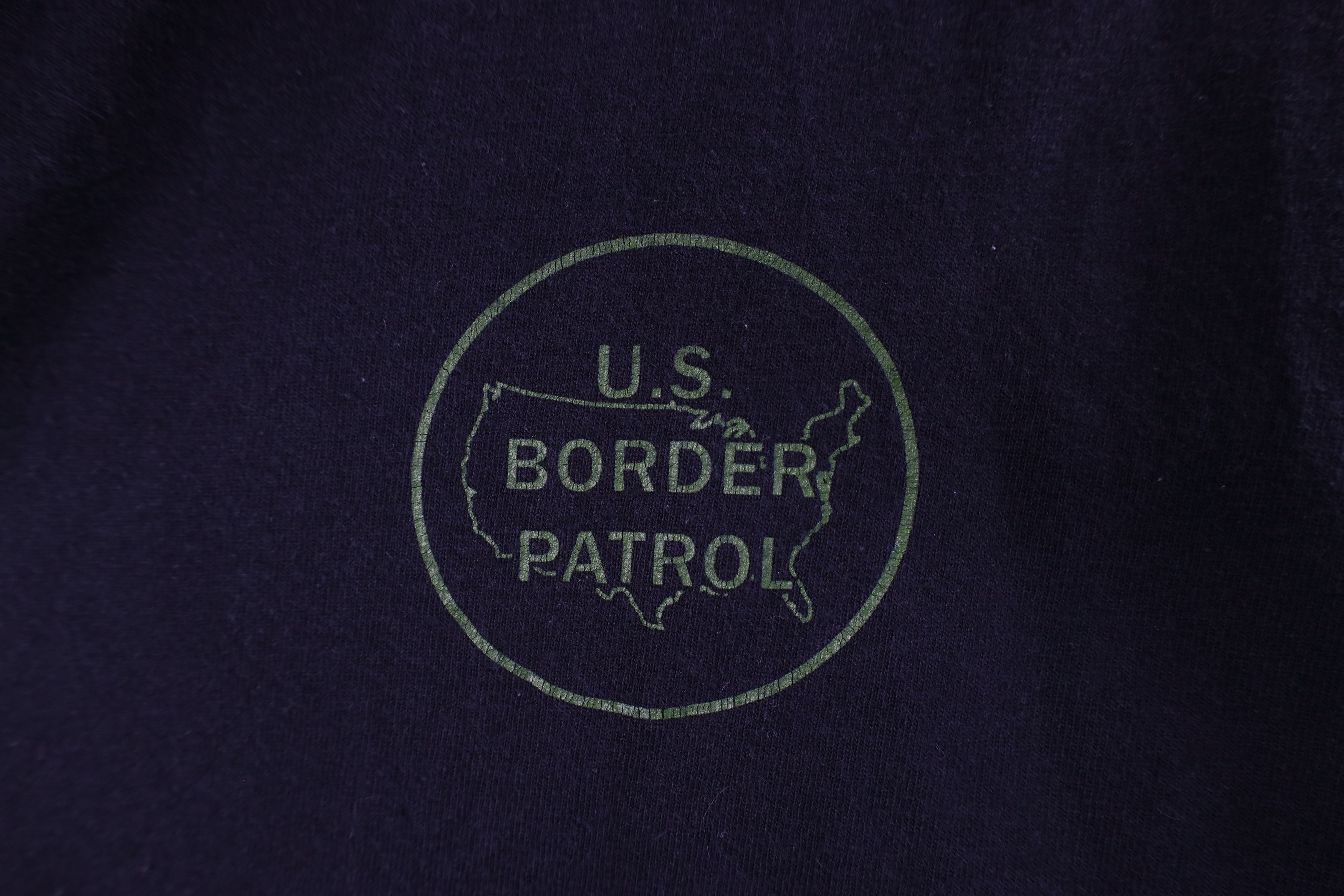 Vintage Vintage Out US Border Patrol Short Sleeve T-Shirt Black Size US XL / EU 56 / 4 - 4 Thumbnail