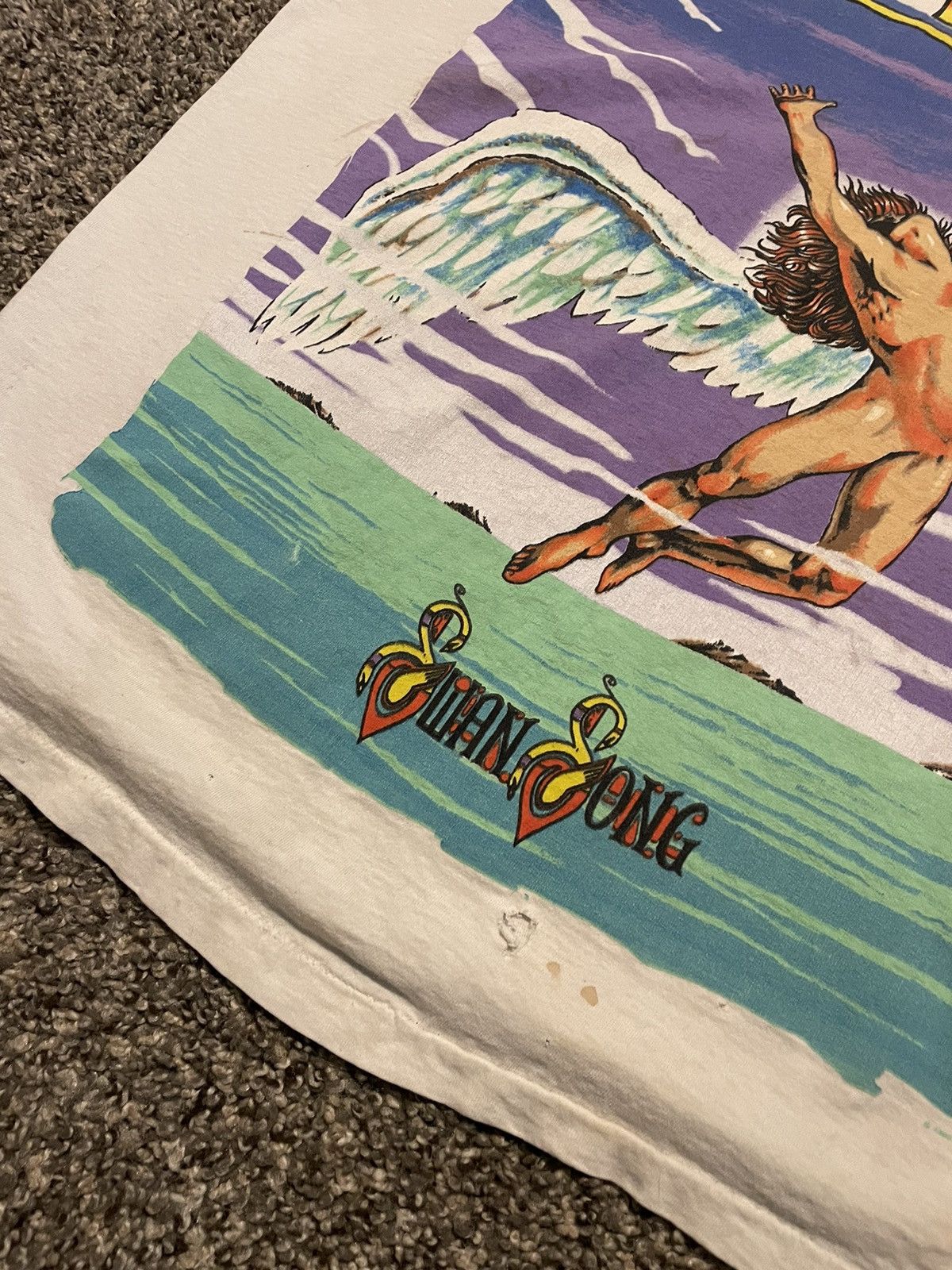 Band Tees × Led Zeppelin × Vintage Vintage 1990 Led Zeppelin Swan Song graphic men’s shirt Size US XL / EU 56 / 4 - 6 Thumbnail