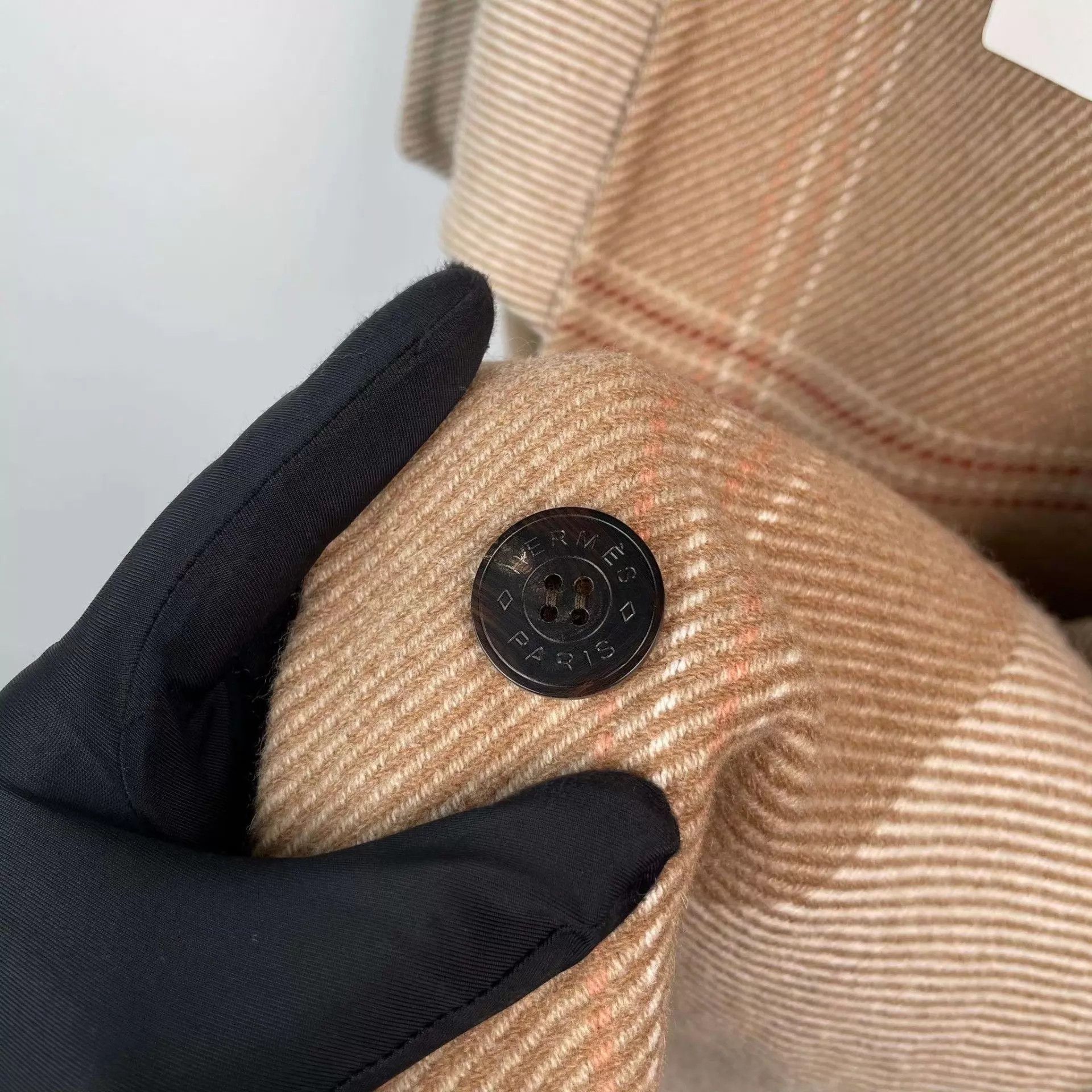 Hermes 98 New Hermès Cashmere Tartan Overcoat 36 Brown Size XS / US 0-2 / IT 36-38 - 8 Thumbnail