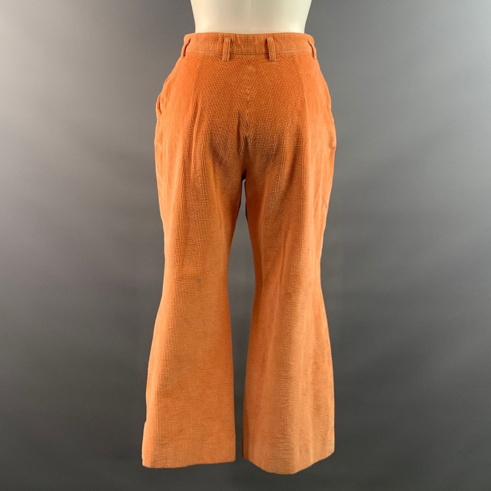 Acne Studios Acne Studios Orange Corduroy Flared Casual Pants Size 4 Size 27" / US 4 / IT 40 - 2 Thumbnail