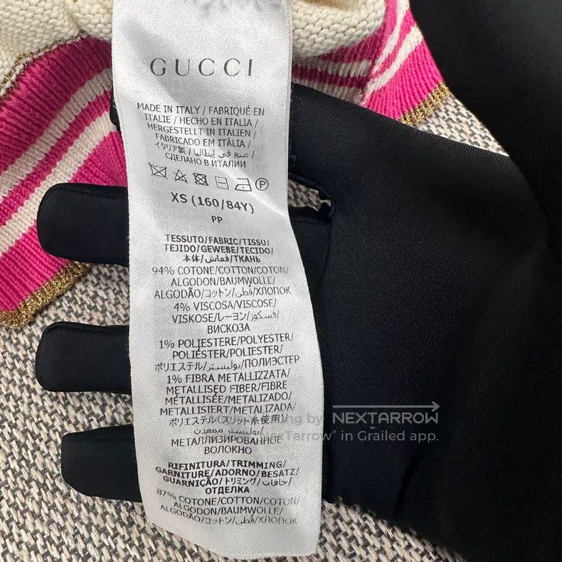 Gucci Gucci Striped loose casual knitted sweater short sleeves Size XS / US 0-2 / IT 36-38 - 5 Thumbnail