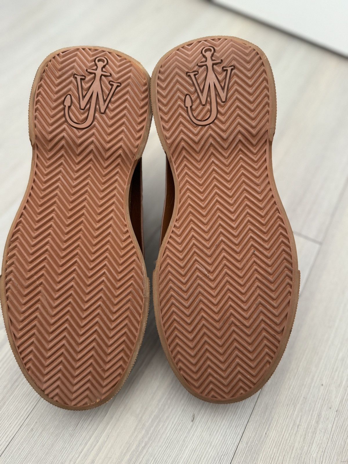 JW Anderson J.W.Anderson Layered Logo Debossed High Top Sneaker Size US 7 / IT 37 - 7 Thumbnail
