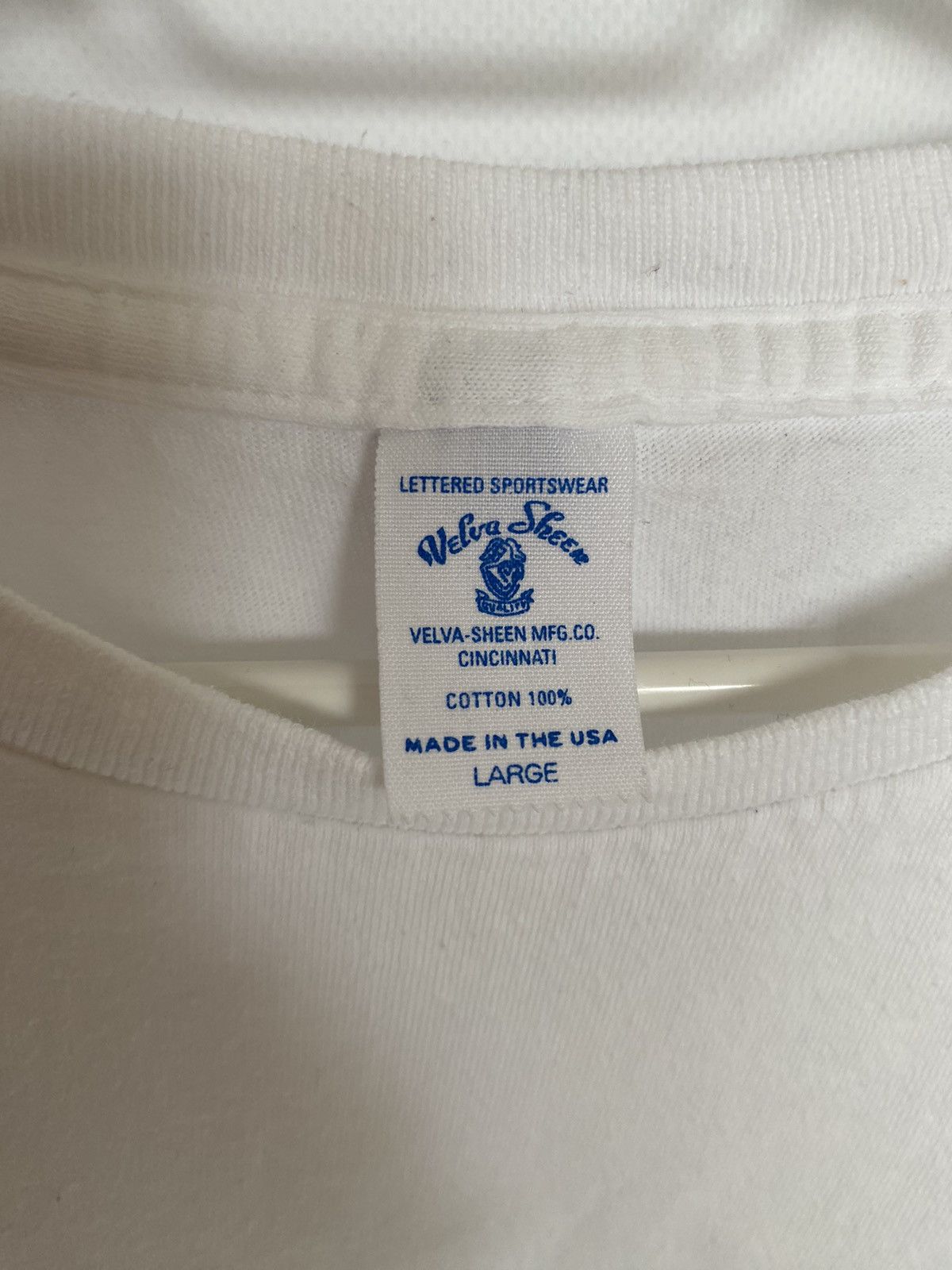 Japanese Brand × Velva Sheen × Vintage Velva Sheen Made in USA White Pocket T-Shirt (L Size US L / EU 52-54 / 3 - 2 Thumbnail