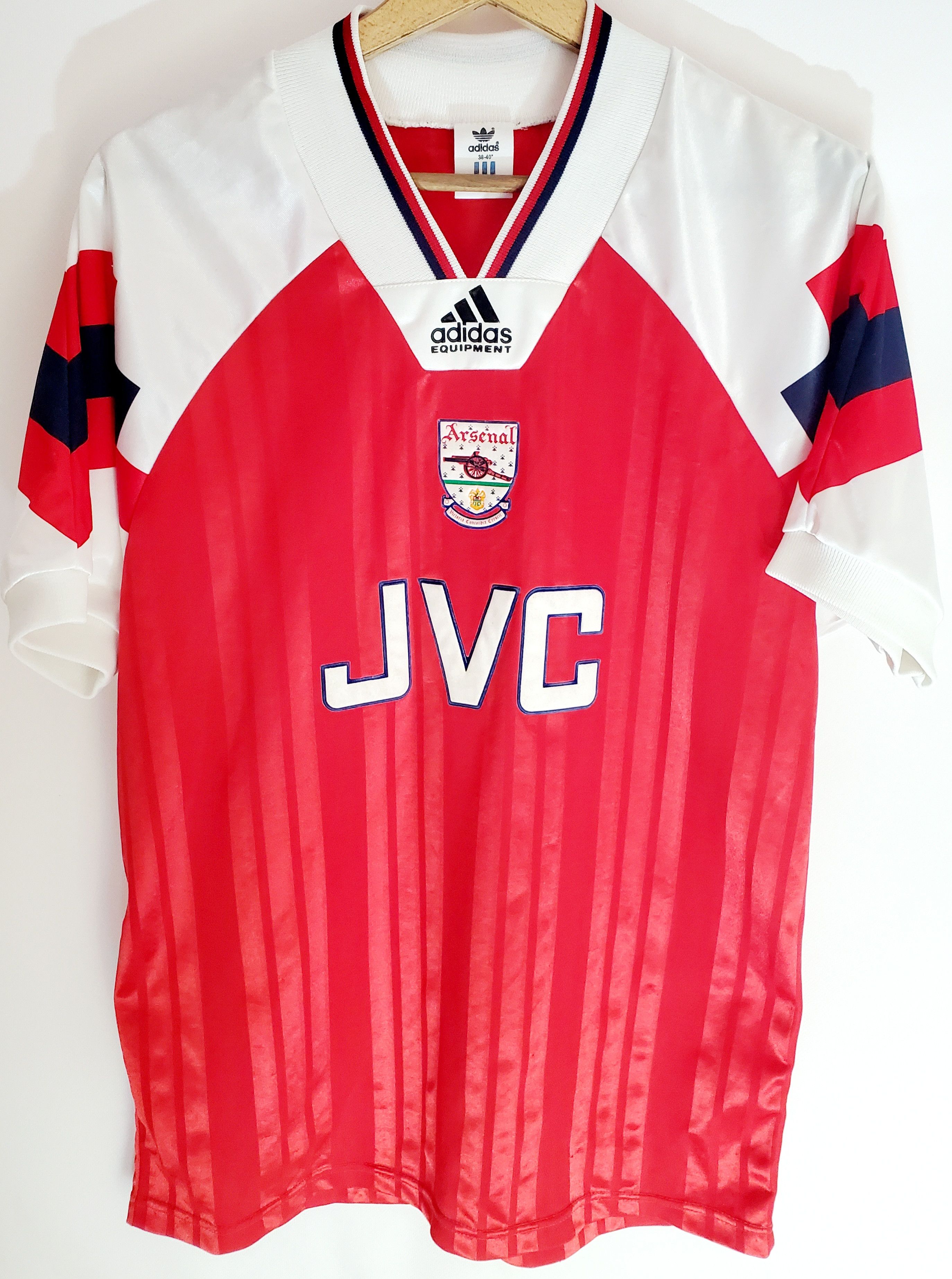 Adidas Authentic 1992-1994 Arsenal Home Football Shirt JVC Adidas M Size US M / EU 48-50 / 2 - 2 Thumbnail