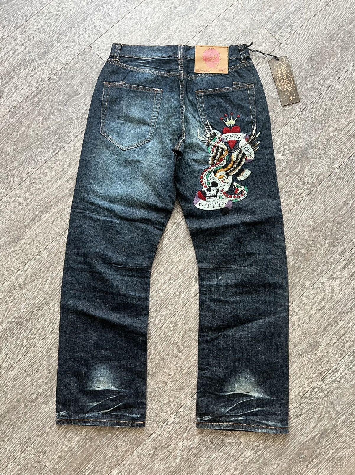 Ed Hardy Vintage Ed Hardy Jeans by Christian Audigier Denim Pants Y2K Size US 32 / EU 48 - 1 Thumbnail
