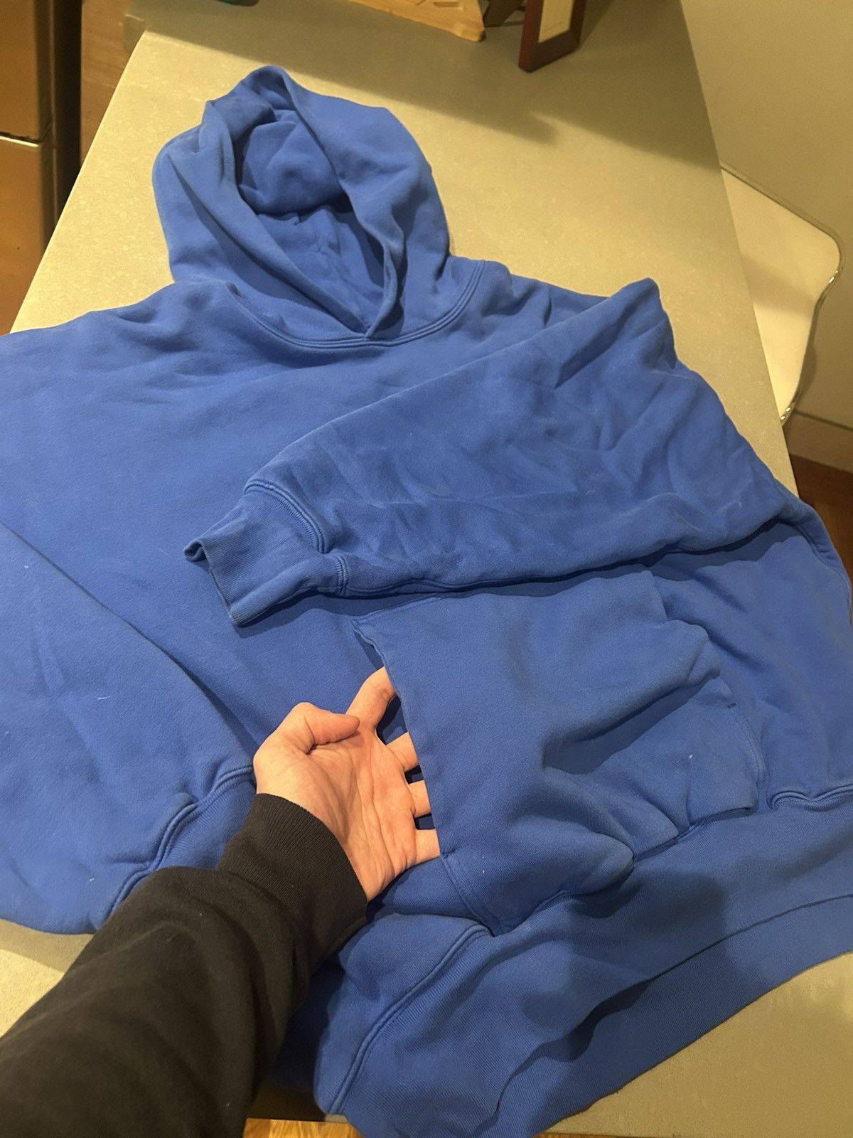 Gap × Yeezy Yeezy Gap Hoodie Blue Size US XXL / EU 58 / 5 - 5 Thumbnail