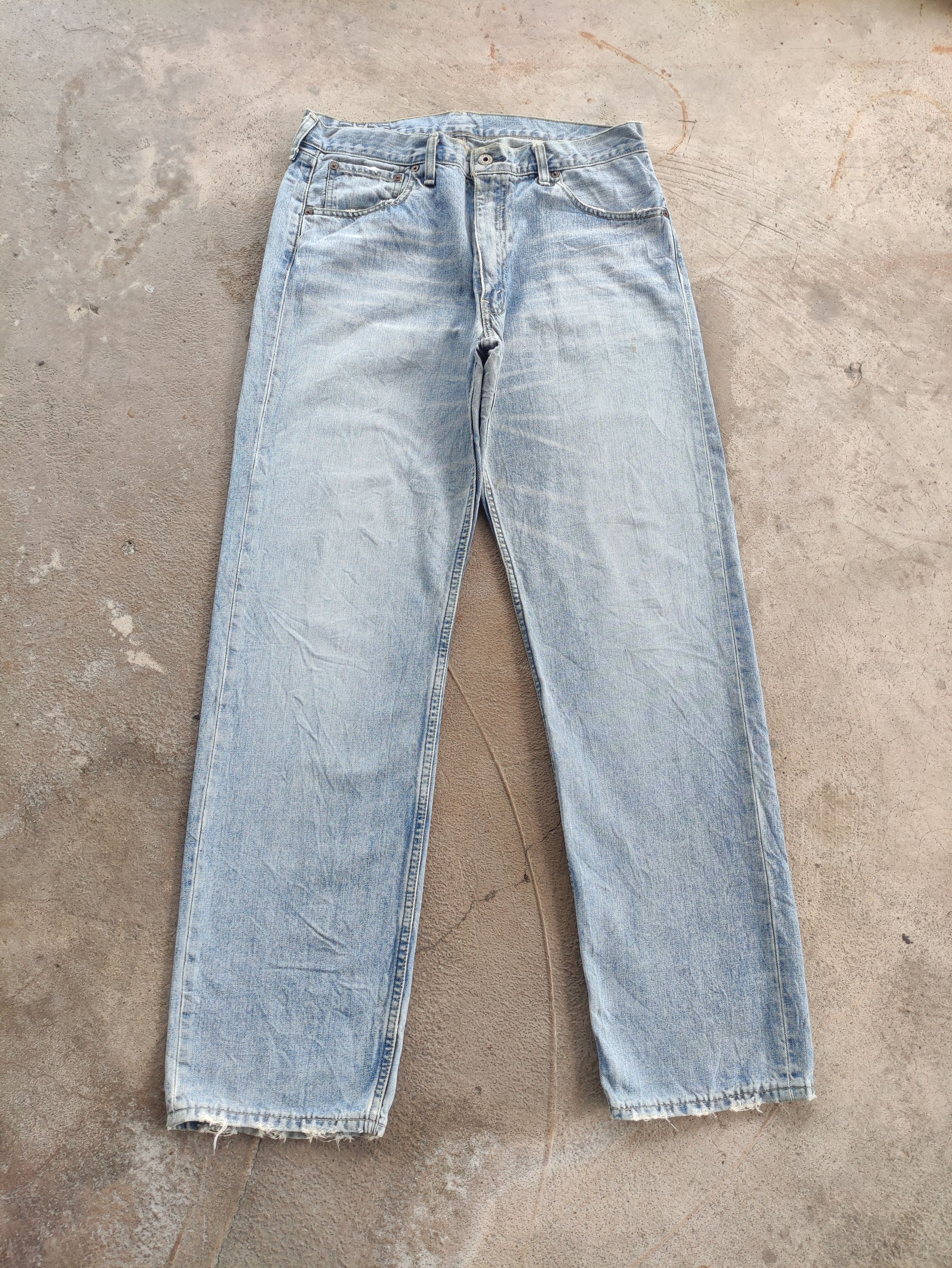 Japanese Brand Vintage Japanese Baggy Jean Distressed faded Denim Pants Size US 34 / EU 50 - 1 Thumbnail