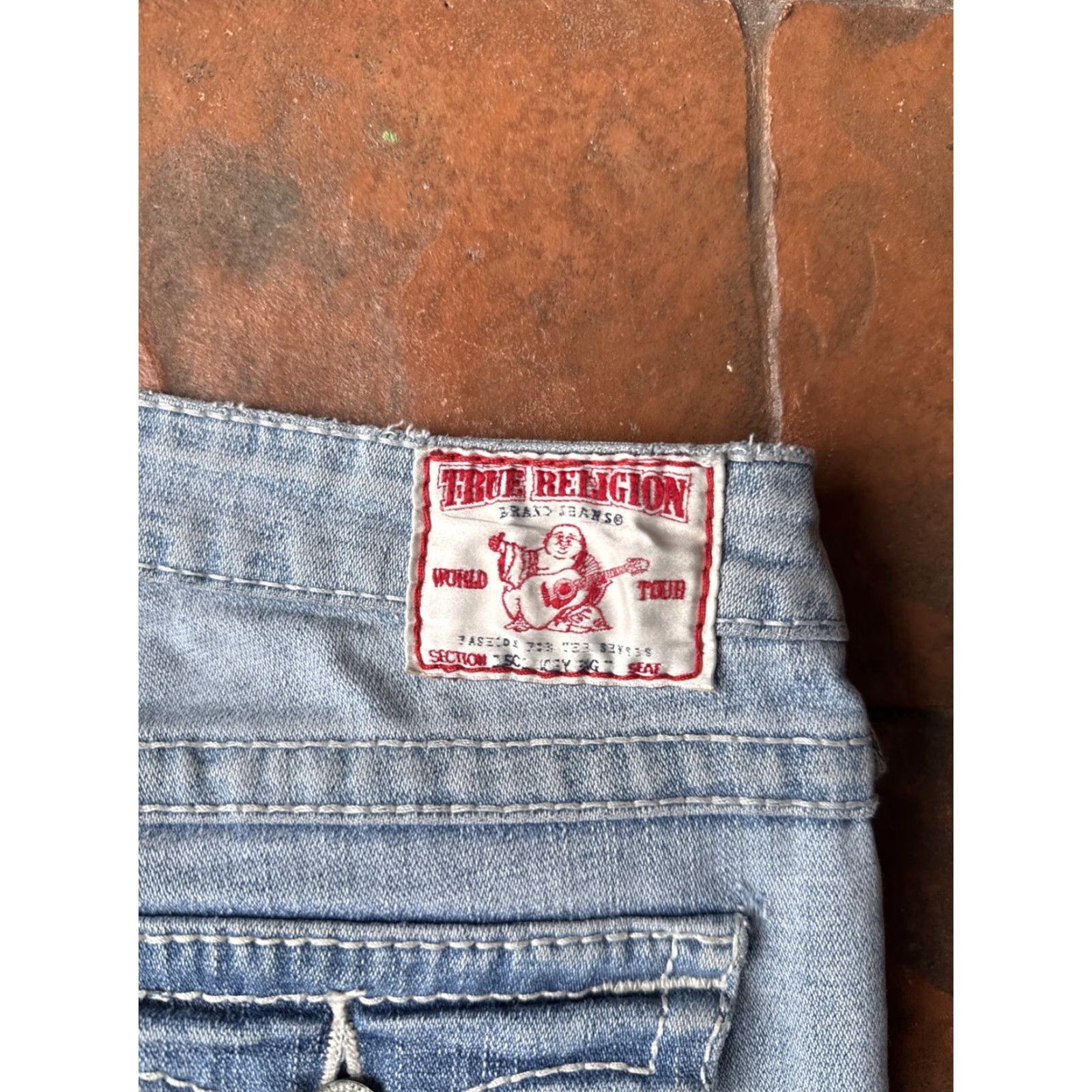 True Religion True Religion Joey Big T Bootcut Flare Jeans Womens 32x30 Blue 5-Pocket Denim Cotton Blend Hip Hop Grunge Biker Gothic 90s Mens Womens Boys Girls Size 24" / US 00 / IT 34 - 4 Thumbnail