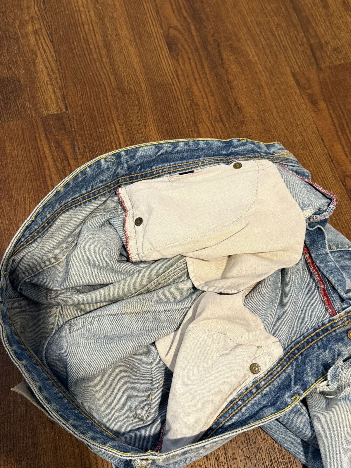 Dolce & Gabbana Archive 2000’s Dolce & Gabbana Distressed & Repaired Denim Size US 32 / EU 48 - 5 Thumbnail
