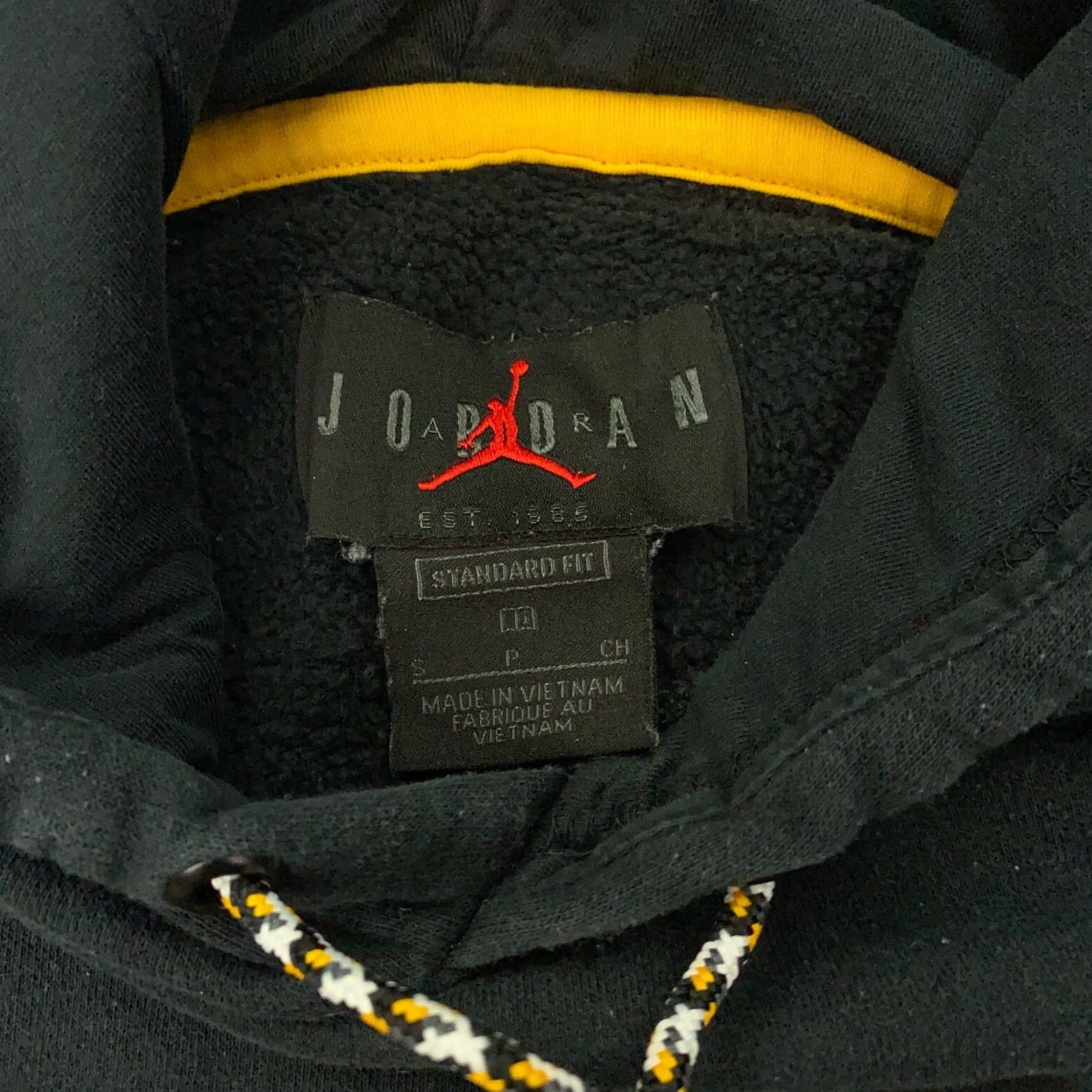 Jordan Brand Nike Air Jordan Legacy 2 Hoodie Mens Small Black Fleece Sweatshirt Sweater Size US S / EU 44-46 / 1 - 4 Thumbnail