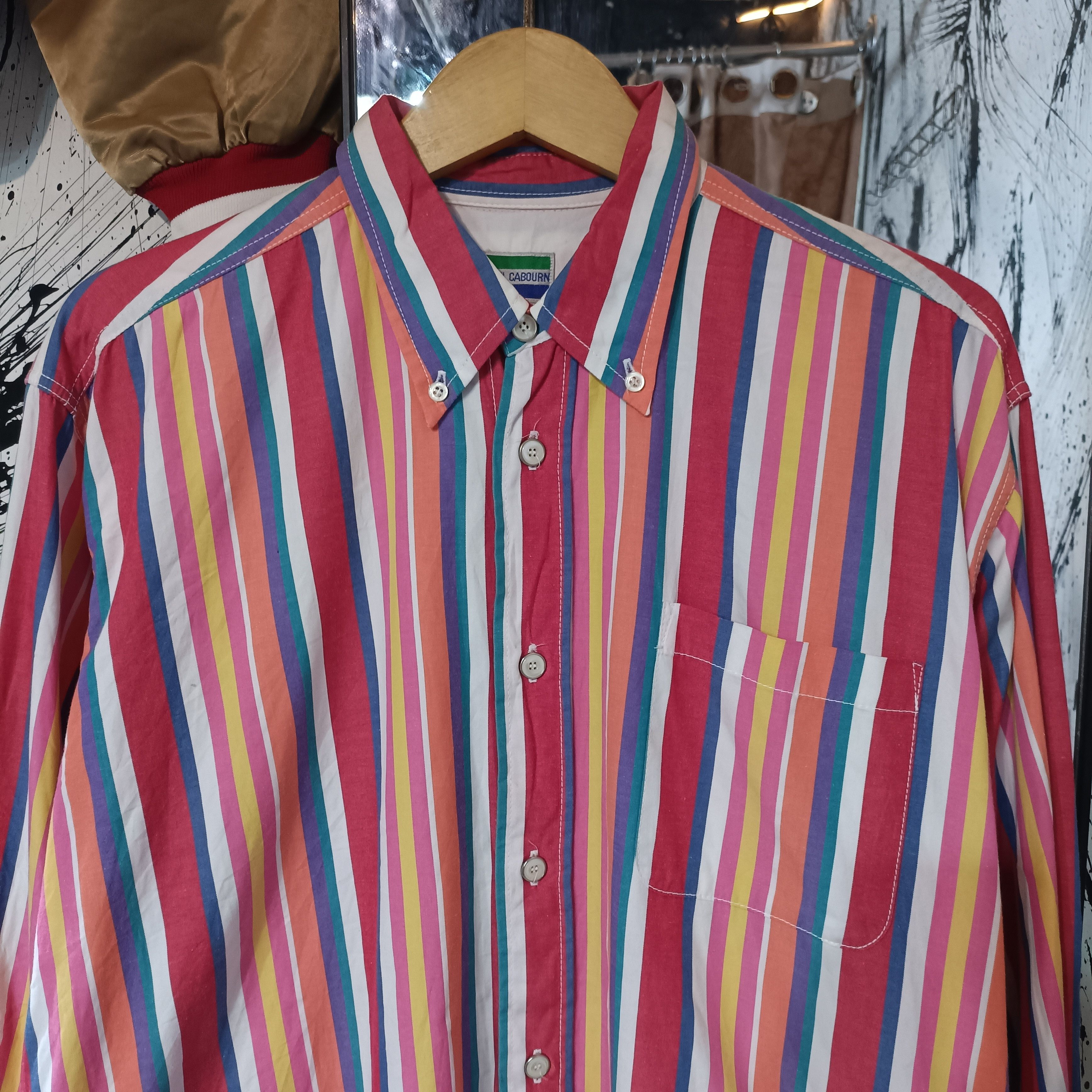 Nigel Cabourn Vintage Nigel Cabourn Stripe Shirt Size US L / EU 52-54 / 3 - 2 Thumbnail