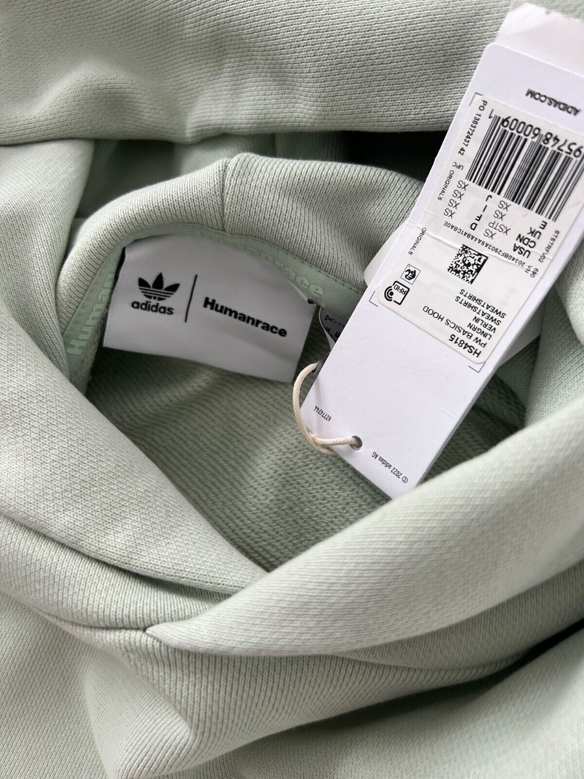 Adidas Adidas Pharrell Williams HS4815 Humanrace Hoody Green ( XS ) Size US XS / EU 42 / 0 - 4 Thumbnail