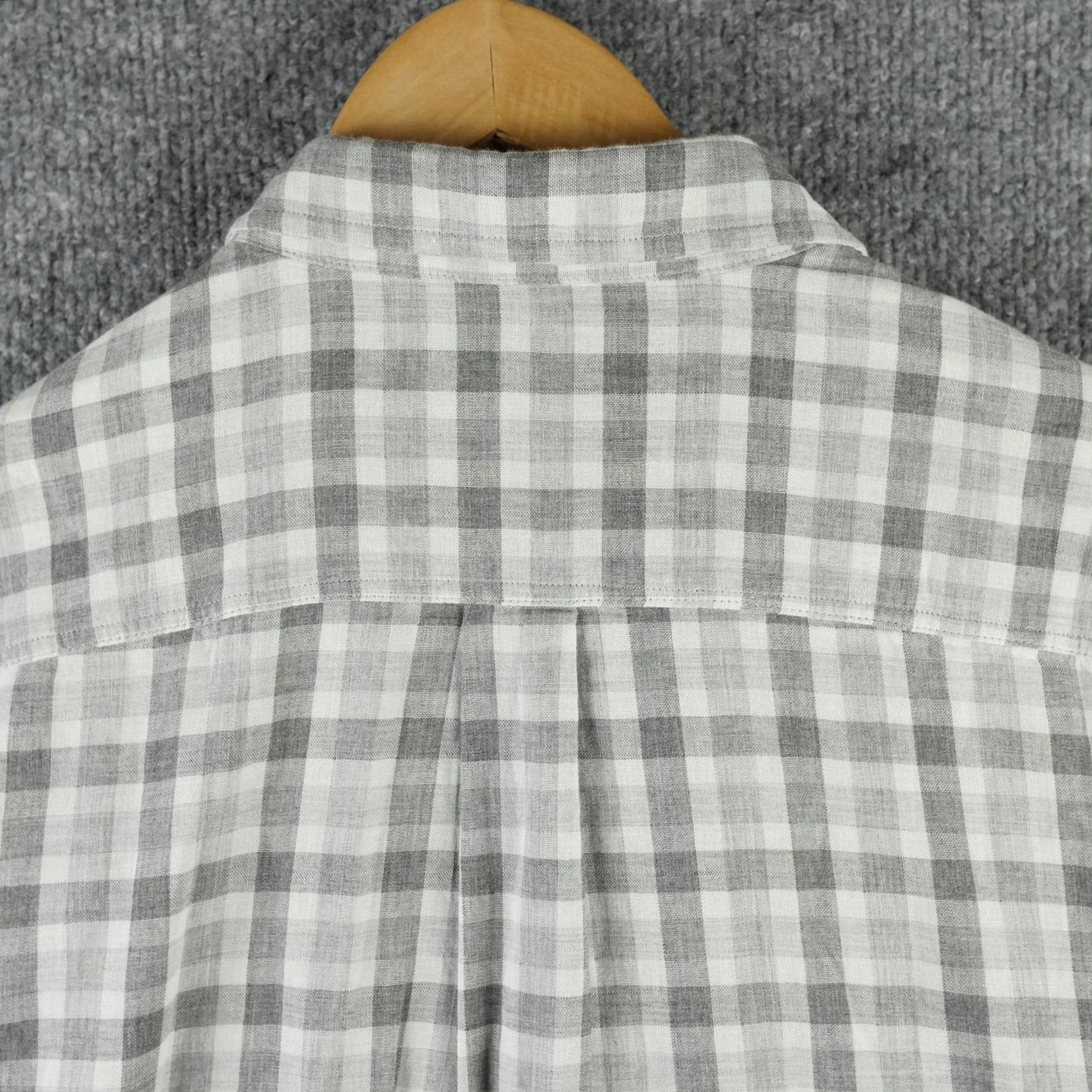 johnnie-O johnnie-O Shirt Mens XL Gray Check Button Up Long Sleeve Hangin Out Casual Size US XL / EU 56 / 4 - 6 Thumbnail