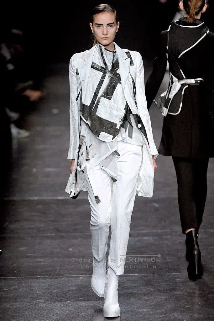 Ann Demeulemeester Ann Demeulemeester 36 tuxedo white coat Size S / US 4 / IT 40 - 2 Thumbnail