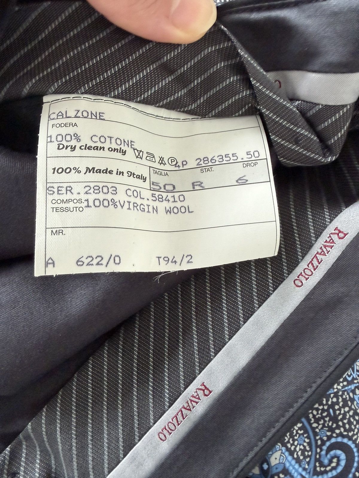 Ravazzolo Ravazzolo Guabello Super 120’s Charcoal Suit 40R/IT50 Size 40R - 15 Thumbnail