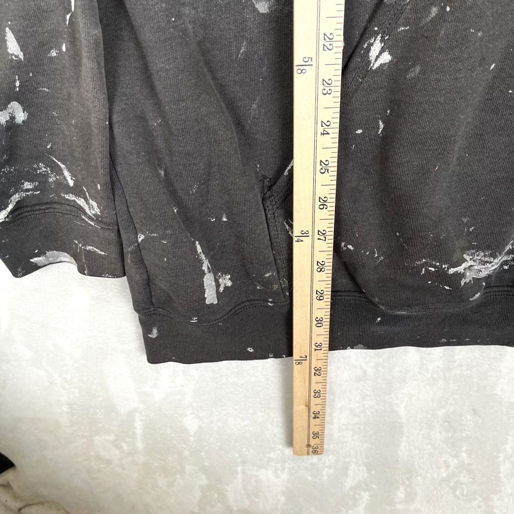 Carhartt Carhartt Hoodie Sweatshirt Mens XL Tall Original Fit Arm Spell Out Paint Thrash Size US XL / EU 56 / 4 - 6 Thumbnail
