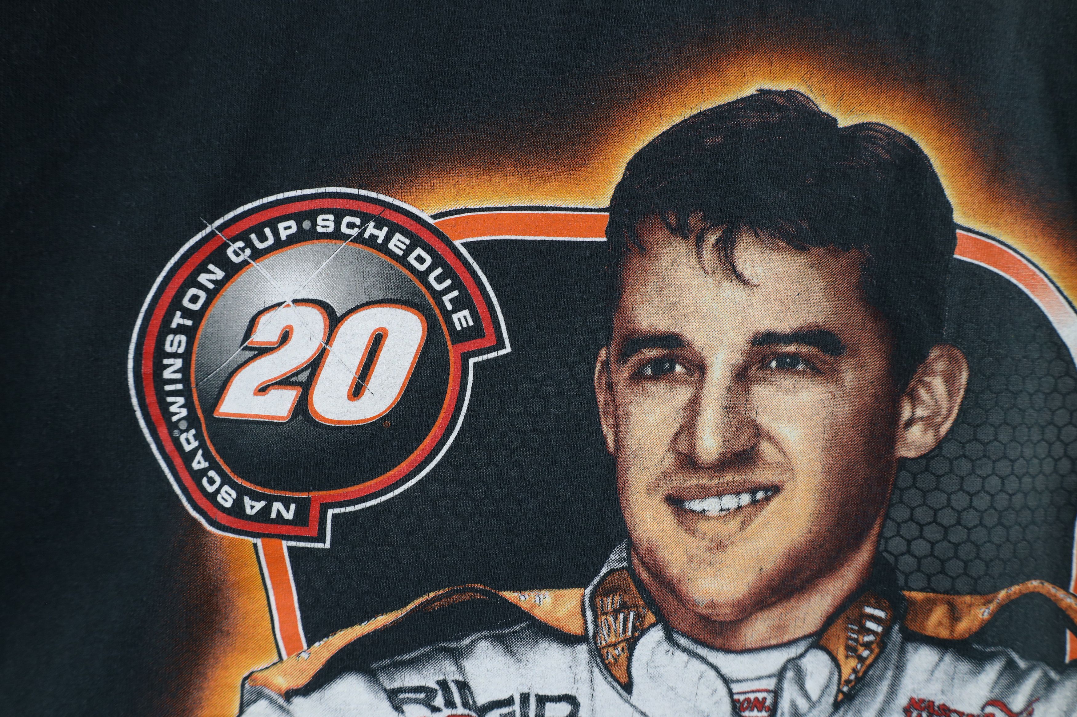 Vintage Vintage Y2K 2000 NASCAR Tony Stewart Racing T-Shirt Black Size US L / EU 52-54 / 3 - 5 Thumbnail