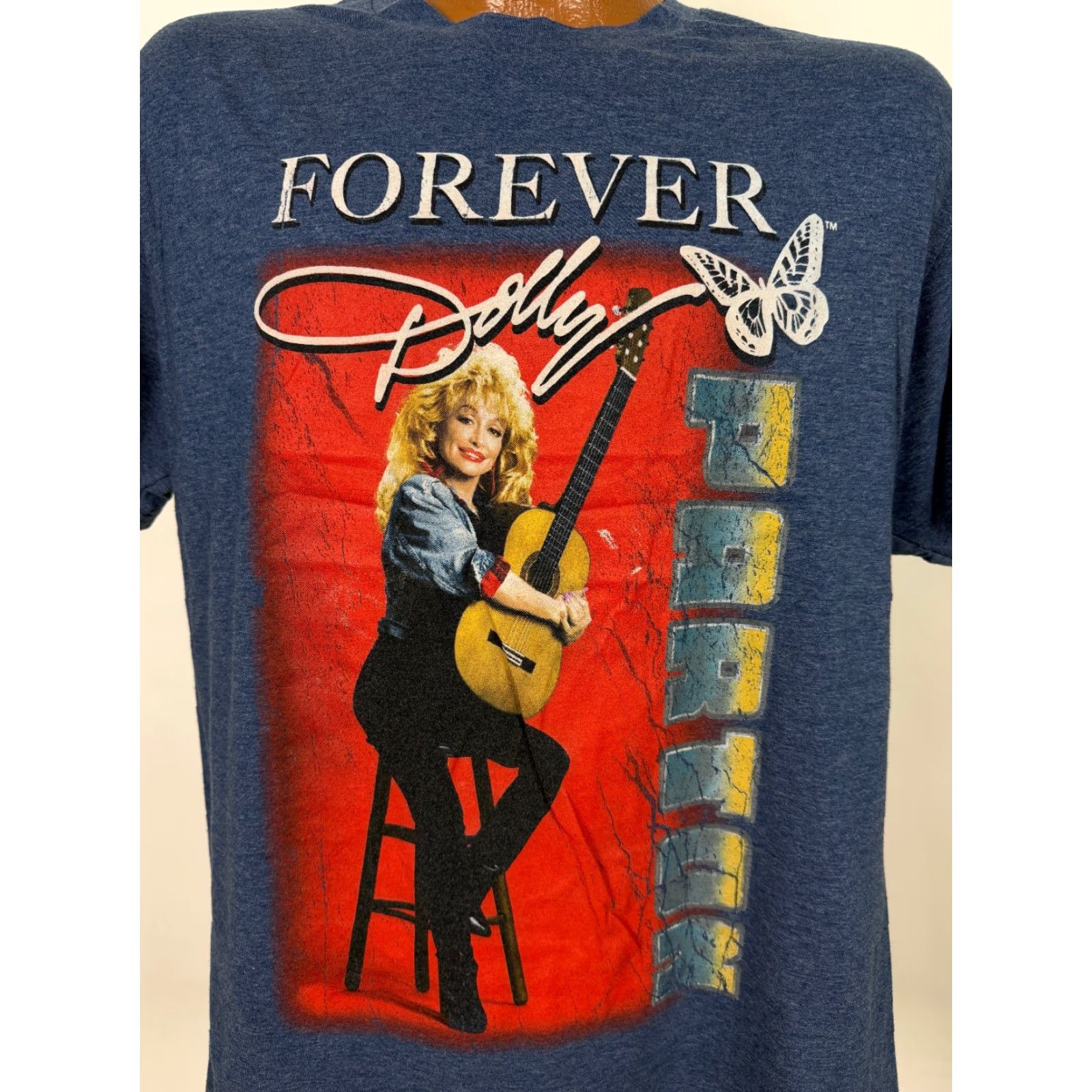 Vintage Dolly Parton Shirt Adult Large Blue T-Shirt Unisex M? (no) Size US L / EU 52-54 / 3 - 4 Thumbnail
