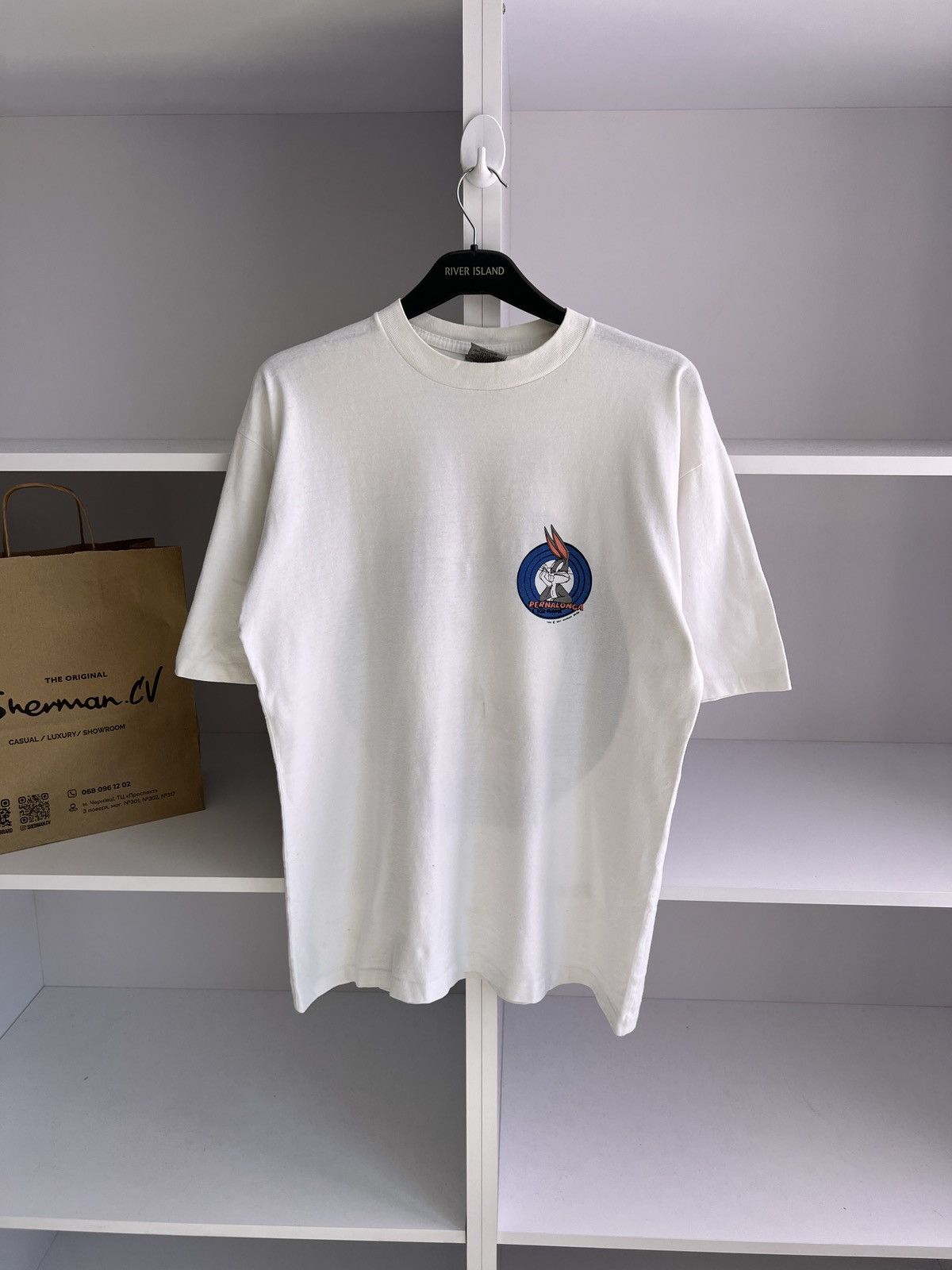 Band Tees × Vintage × Warner Bros Vintage Warner Bros Big logo 1993 Tee Size US M / EU 48-50 / 2 - 5 Thumbnail