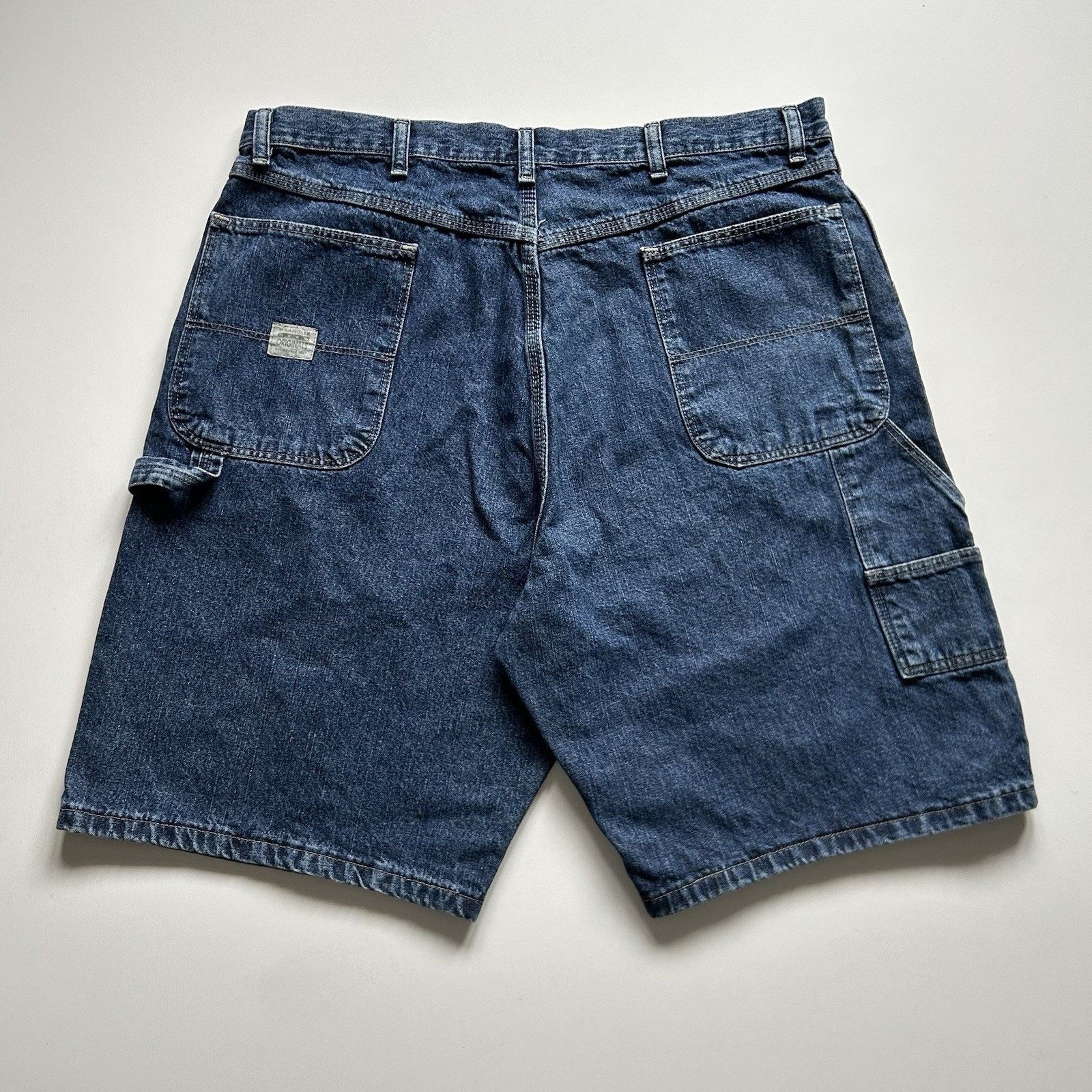 Vintage Vintage Wrangler Jorts Mens 38 Denim Carpenter Jean Shorts Size US 38 / EU 54 - 1 Thumbnail