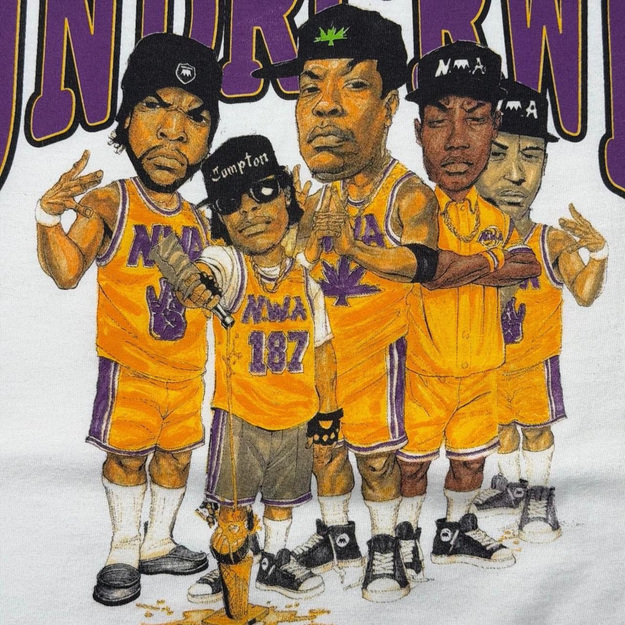 UNDRCRWN Undrcrwn Undercrown LA Lakers Champions NWA Eazy Dre shirt Size US XXL / EU 58 / 5 - 4 Thumbnail