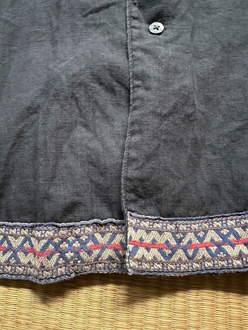 Kapital Kapital Cuban collar ethnic embroidery short-sleeved shirt Size US L / EU 52-54 / 3 - 5 Thumbnail