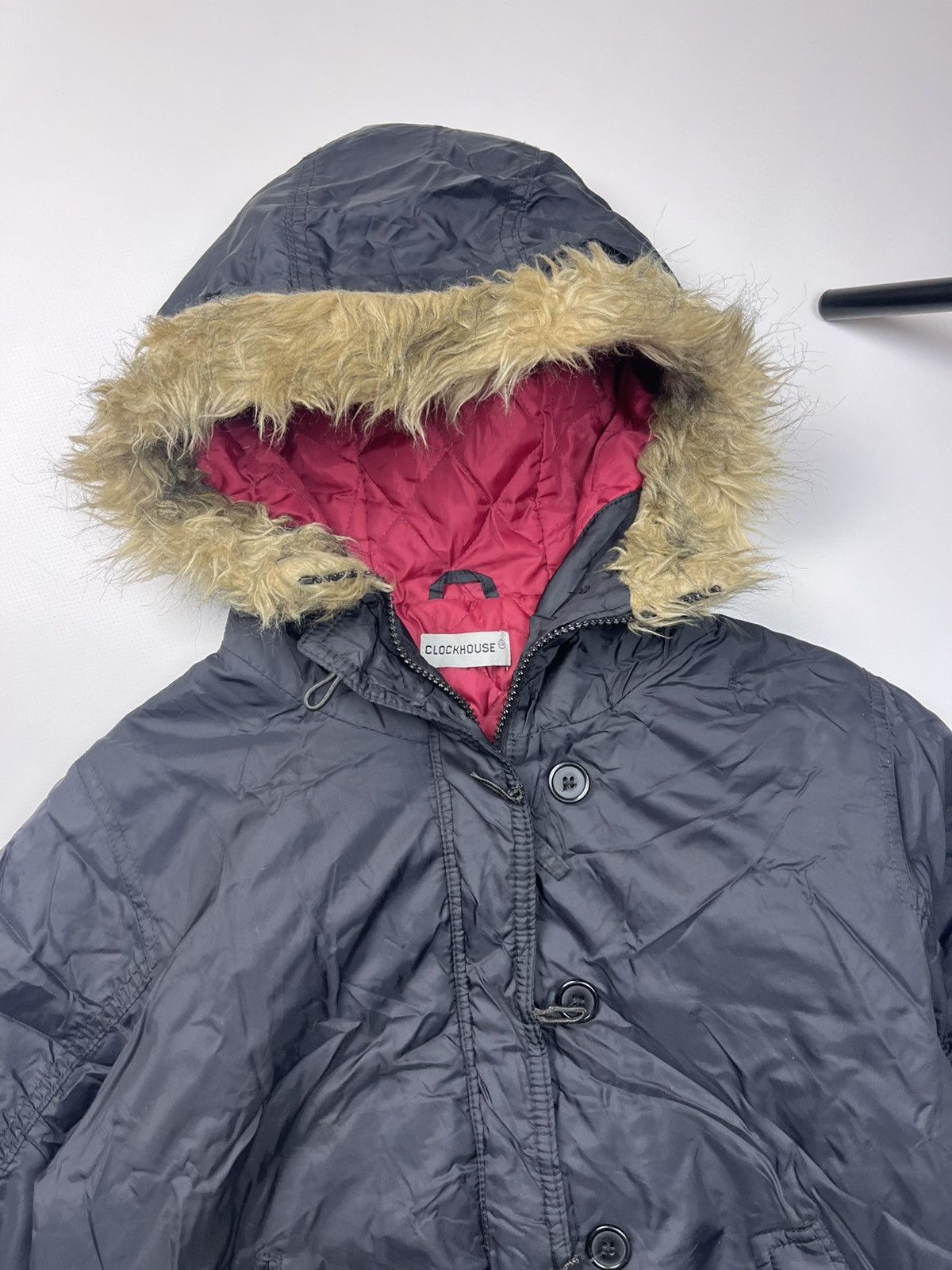 If Six Was Nine Y2K Opium Faux Fur LGB Style Bomber Zip Hood Jacket Size US M / EU 48-50 / 2 - 6 Thumbnail